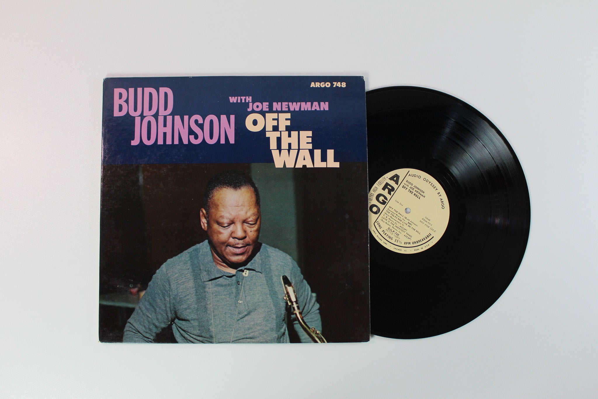 Budd Johnson - Off The Wall on Argo - Mono Promo