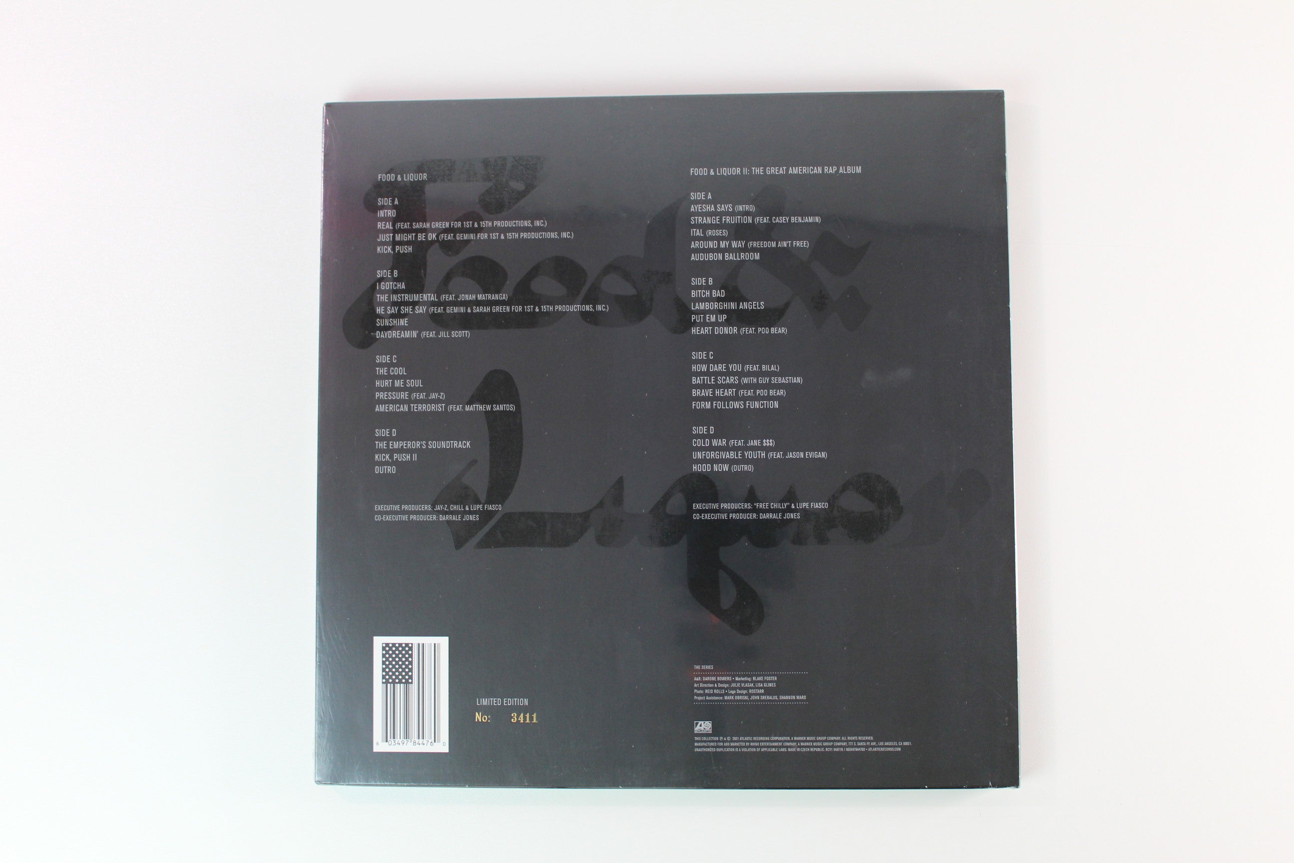 Lupe Fiasco - Lupe Fiasco's Food & Liquor Series on Atlantic Rhino RSD 2021 Ltd Numbered Colored Vinyl Reissue Sealed