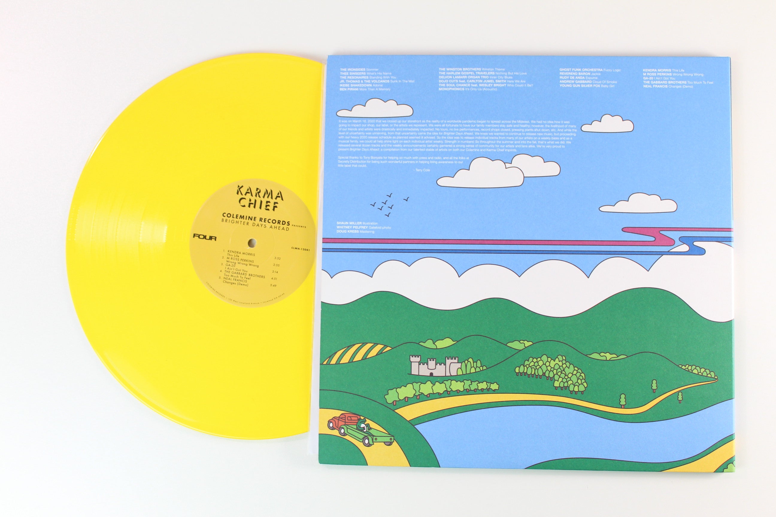 Various - Brighter Days Ahead on Colemine Ltd Blue / Yellow