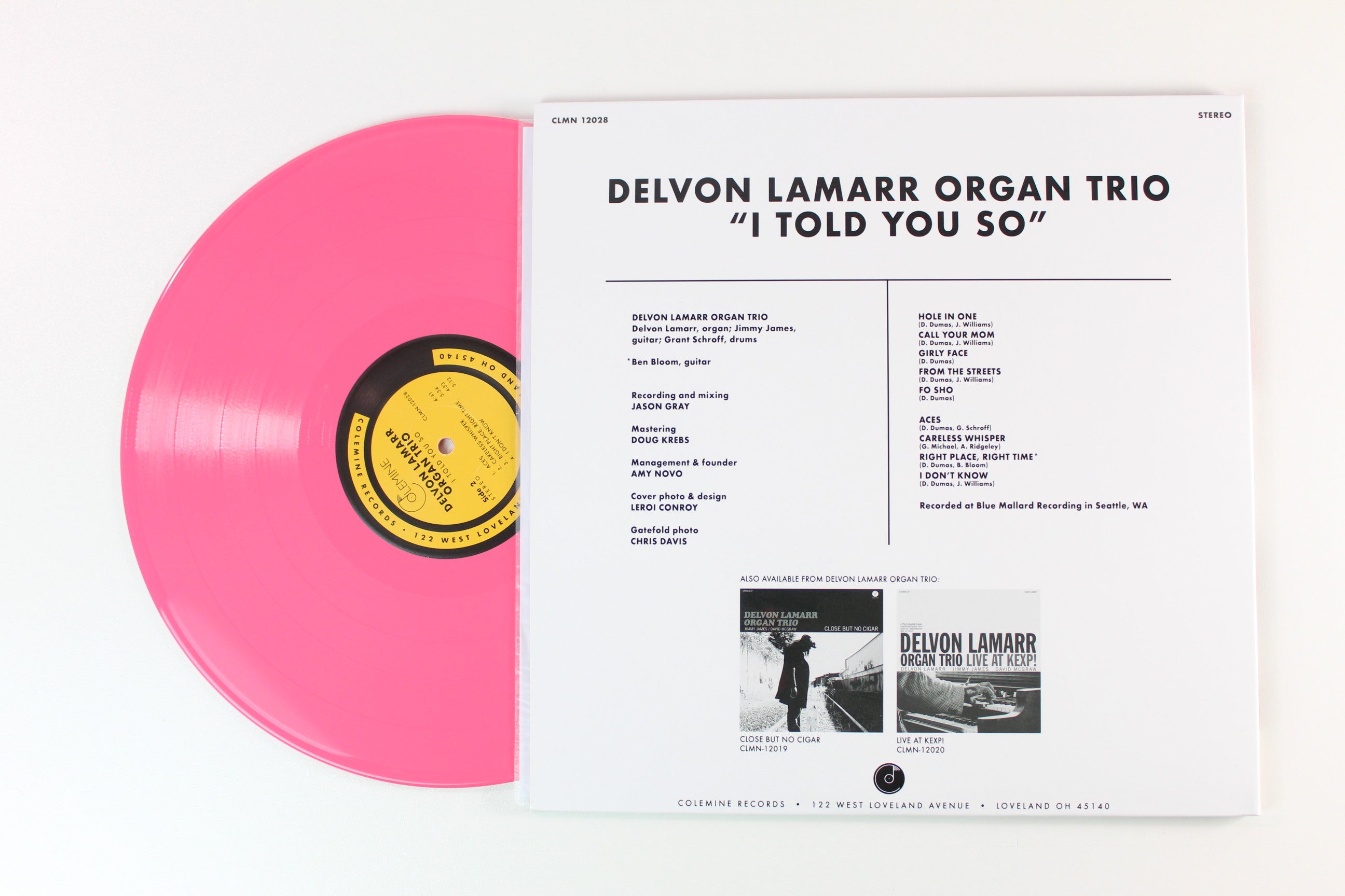 Delvon Lamarr Organ Trio - I Told You So on Colemine Ltd Pink Vinyl