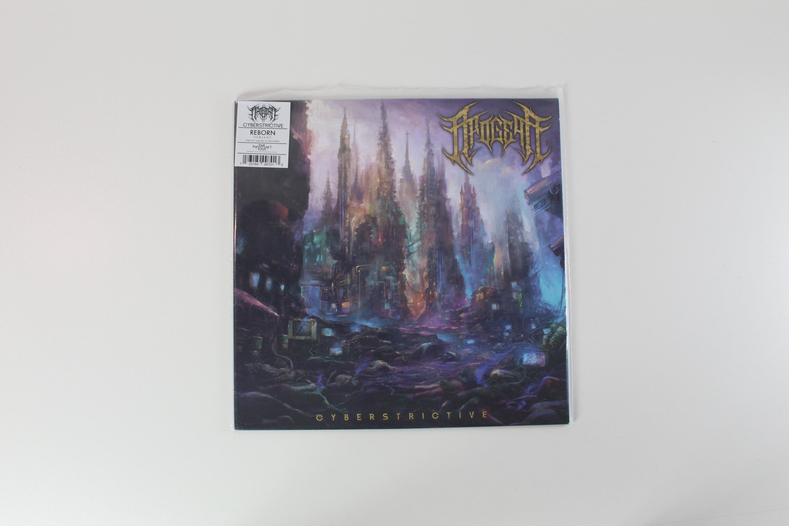 Apogean - Cyberstrictive on The Artisan Era – Purple & Yellow Merge / Black Splatter (Reborn Variant) Colored Vinyl
