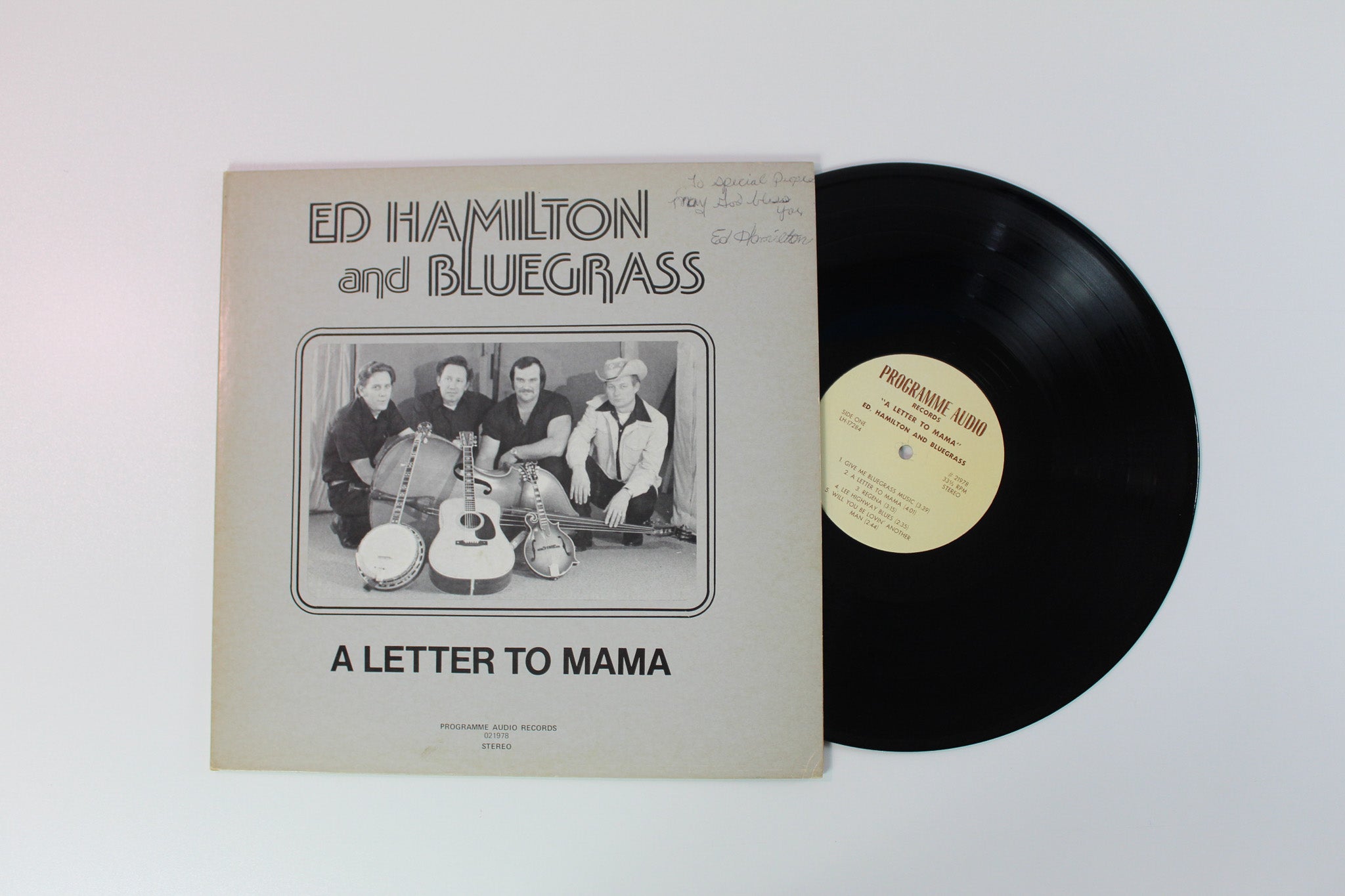 Ed Hamilton And Bluegrass - A Letter To Mama on Programme Audio