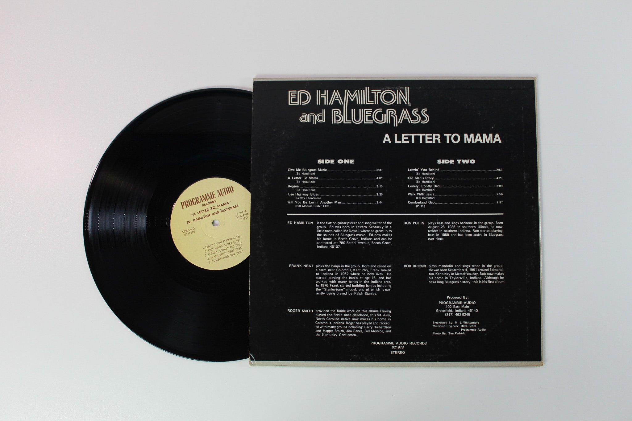 Ed Hamilton And Bluegrass - A Letter To Mama on Programme Audio