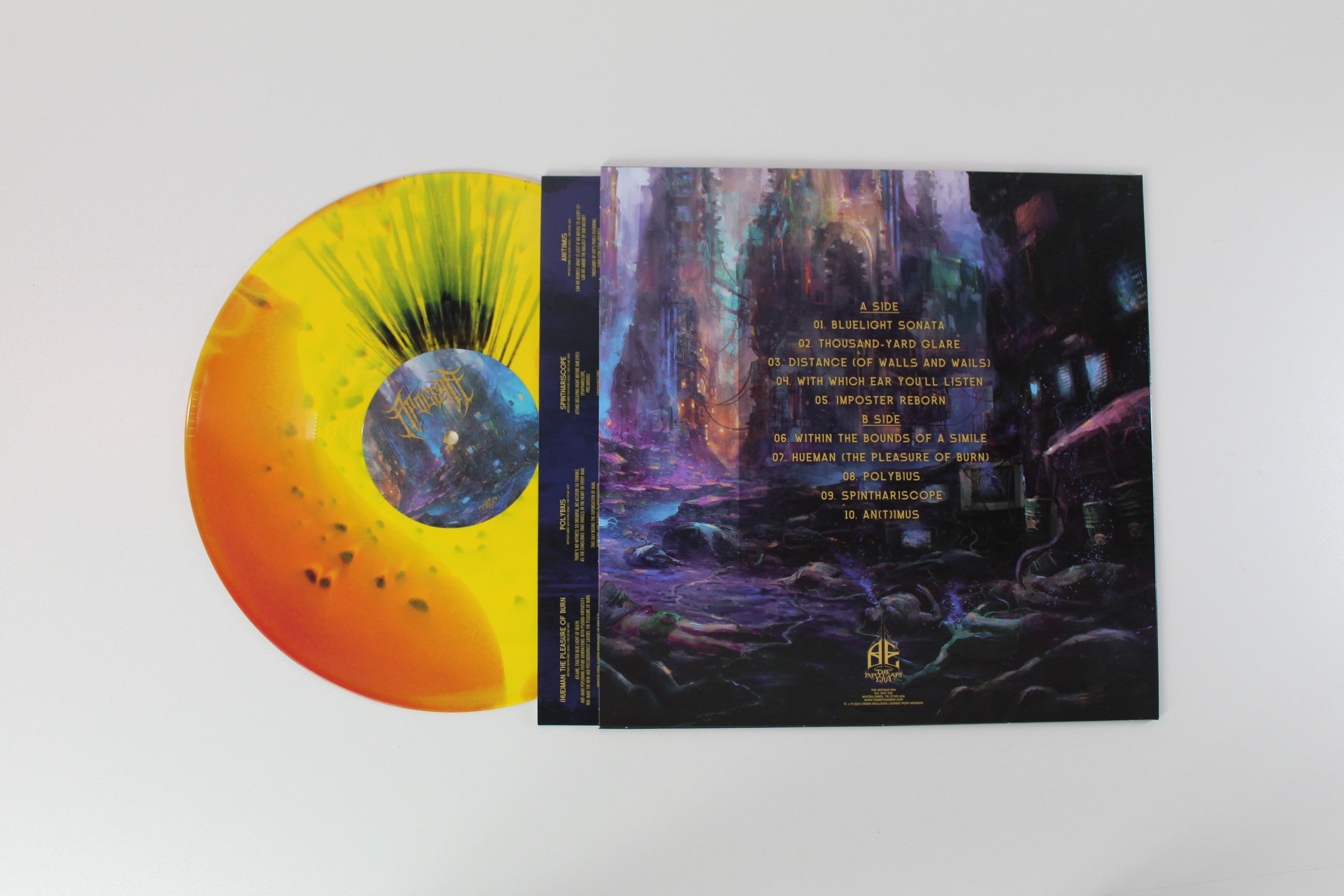 Apogean - Cyberstrictive on The Artisan Era – Purple & Yellow Merge / Black Splatter (Reborn Variant) Colored Vinyl