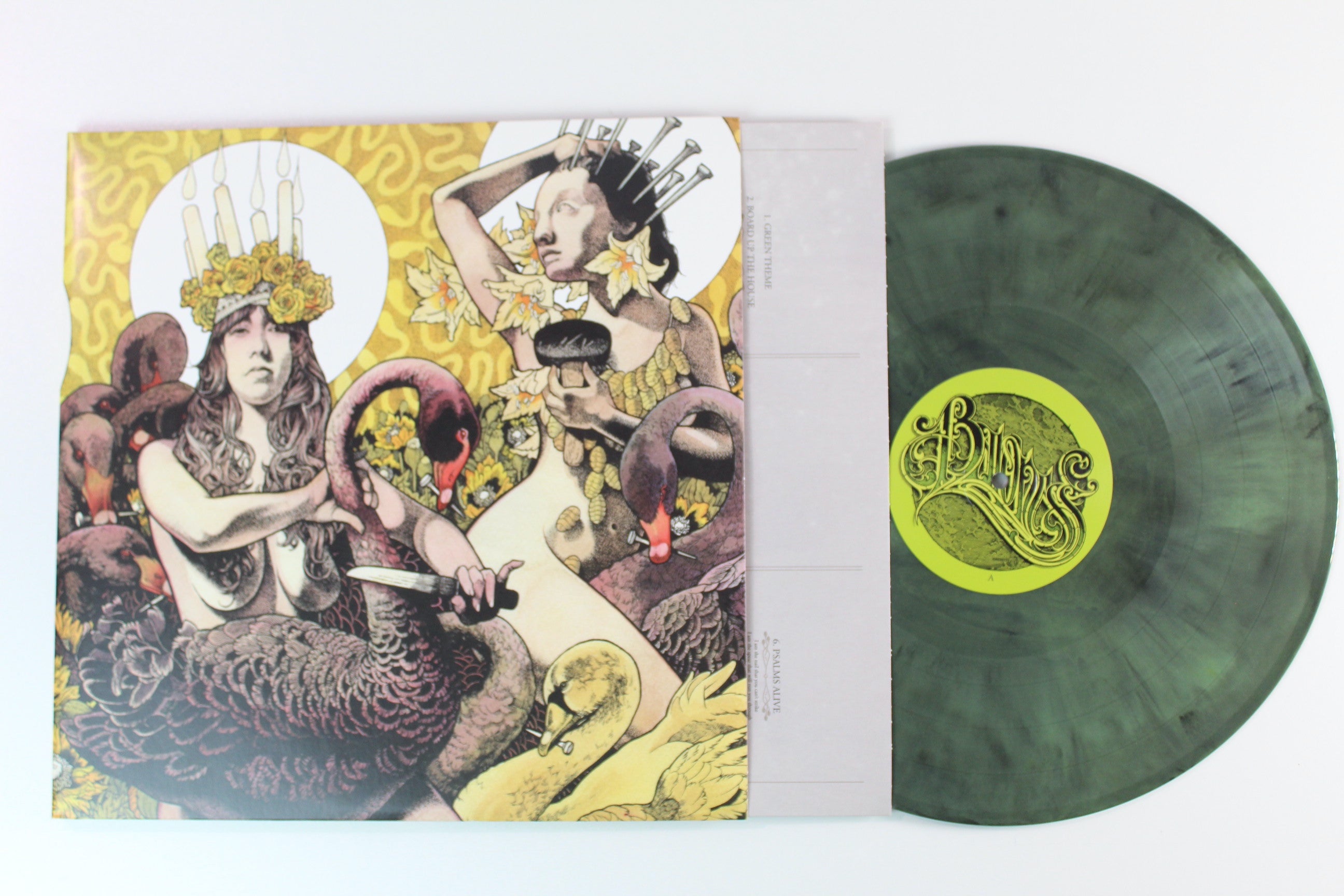 Baroness - Yellow & Green on Relapse Records Ltd. Reissue on Mustard/Olive & Black Galaxy Merge