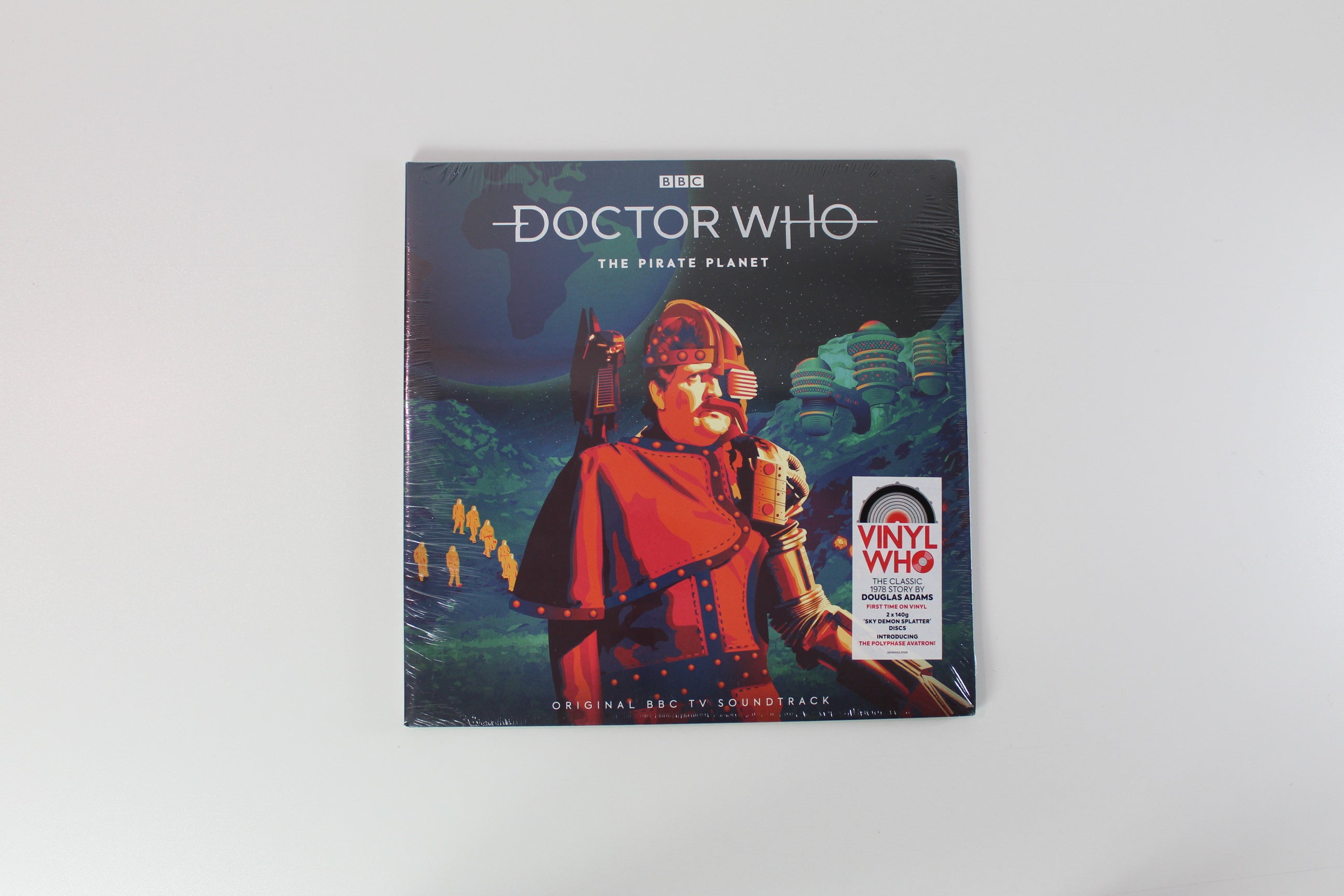 Doctor Who - The Pirate Planet on Demon Records / BBC – Sky Demon Splatter Colored Vinyl – Sealed