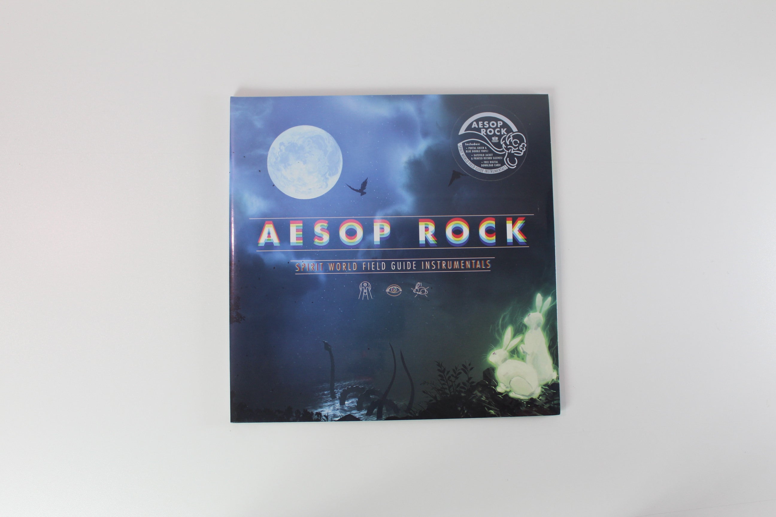Aesop Rock - Spirit World Field Guide Instrumentals on Rhymesayers Entertainment – Green & Blue Colored Vinyl – Sealed