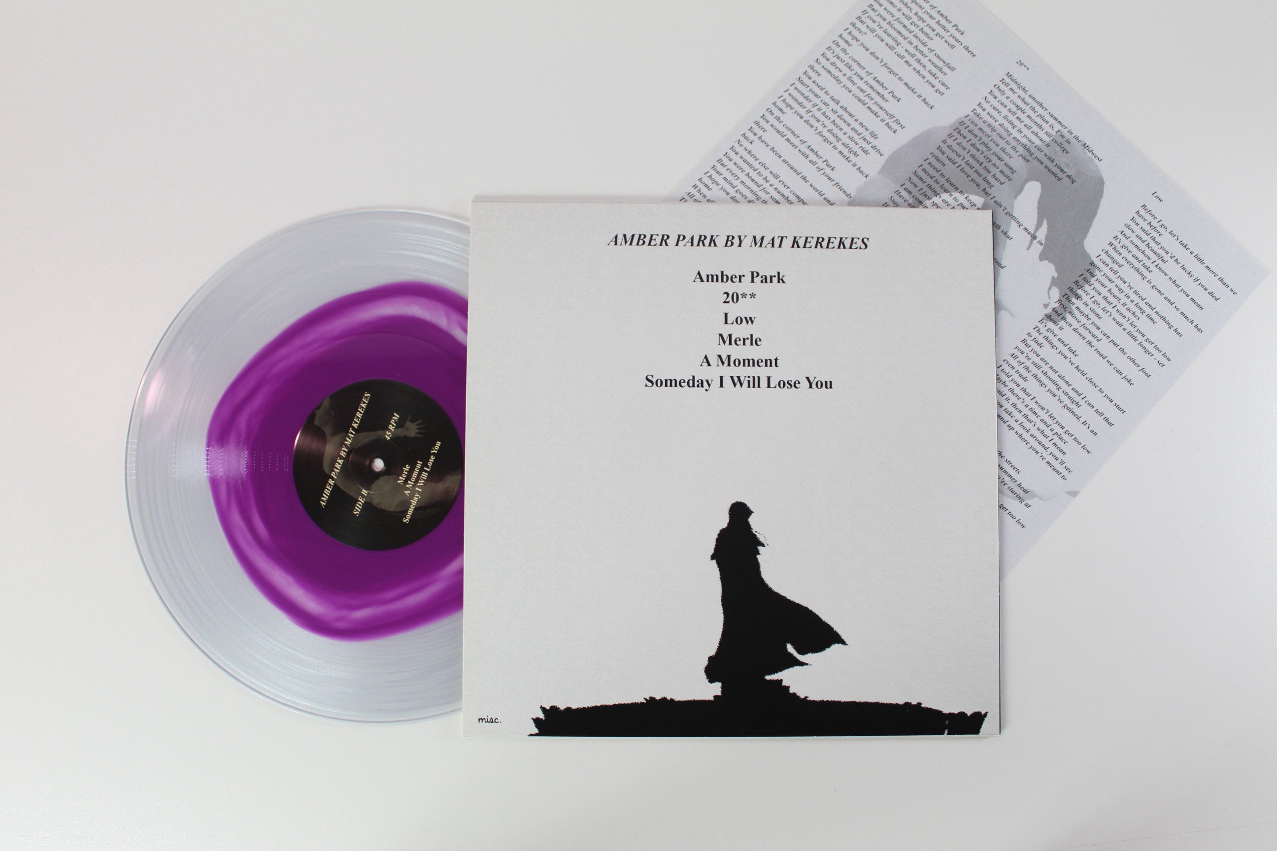 Mat Kerekes - Amber Park on Miscellaneous Recordings – Purple In Clear Vinyl Colored Vinyl