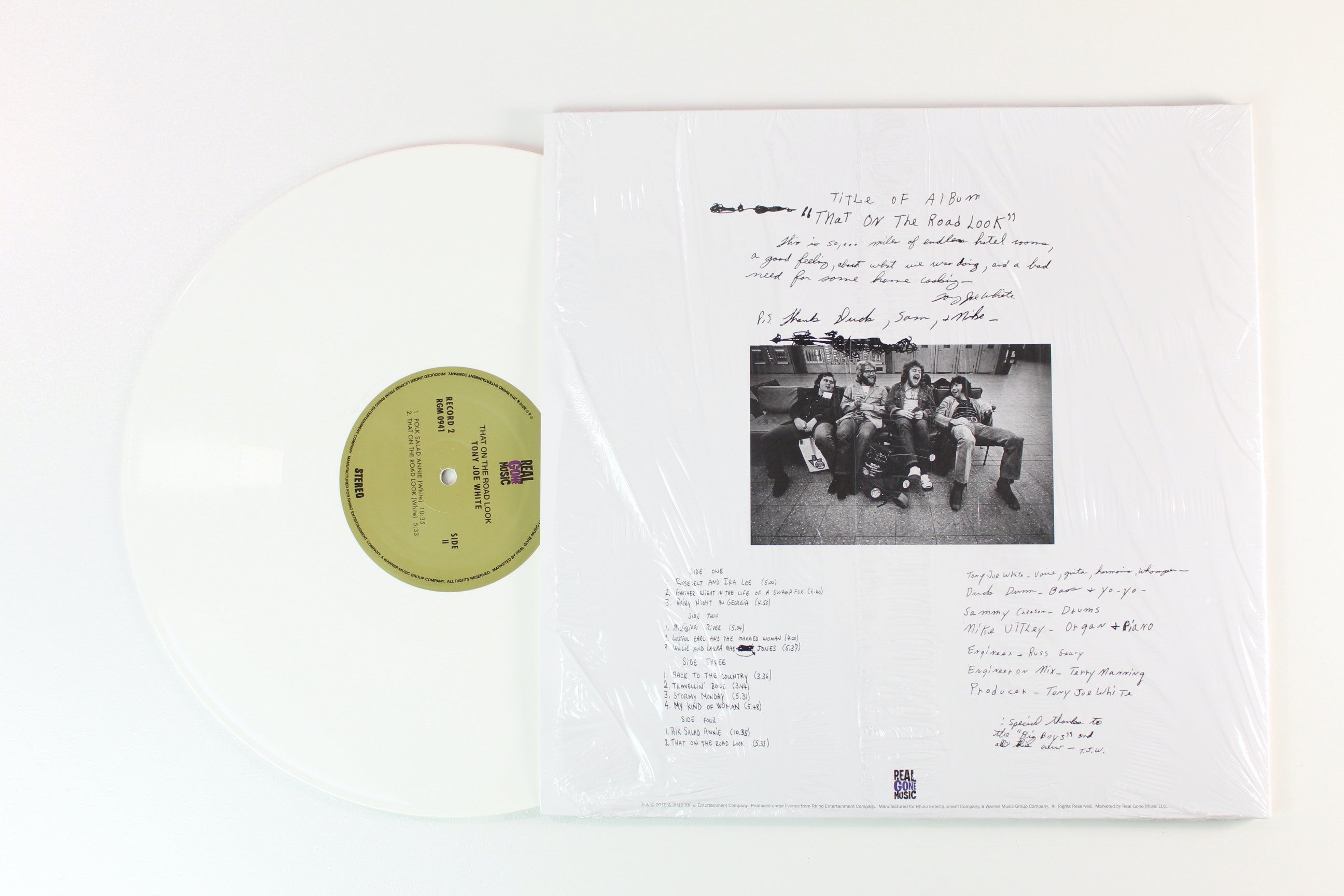 Tony Joe White - That On The Road Look “Live” on Real Gone Music Ltd. White Vinyl