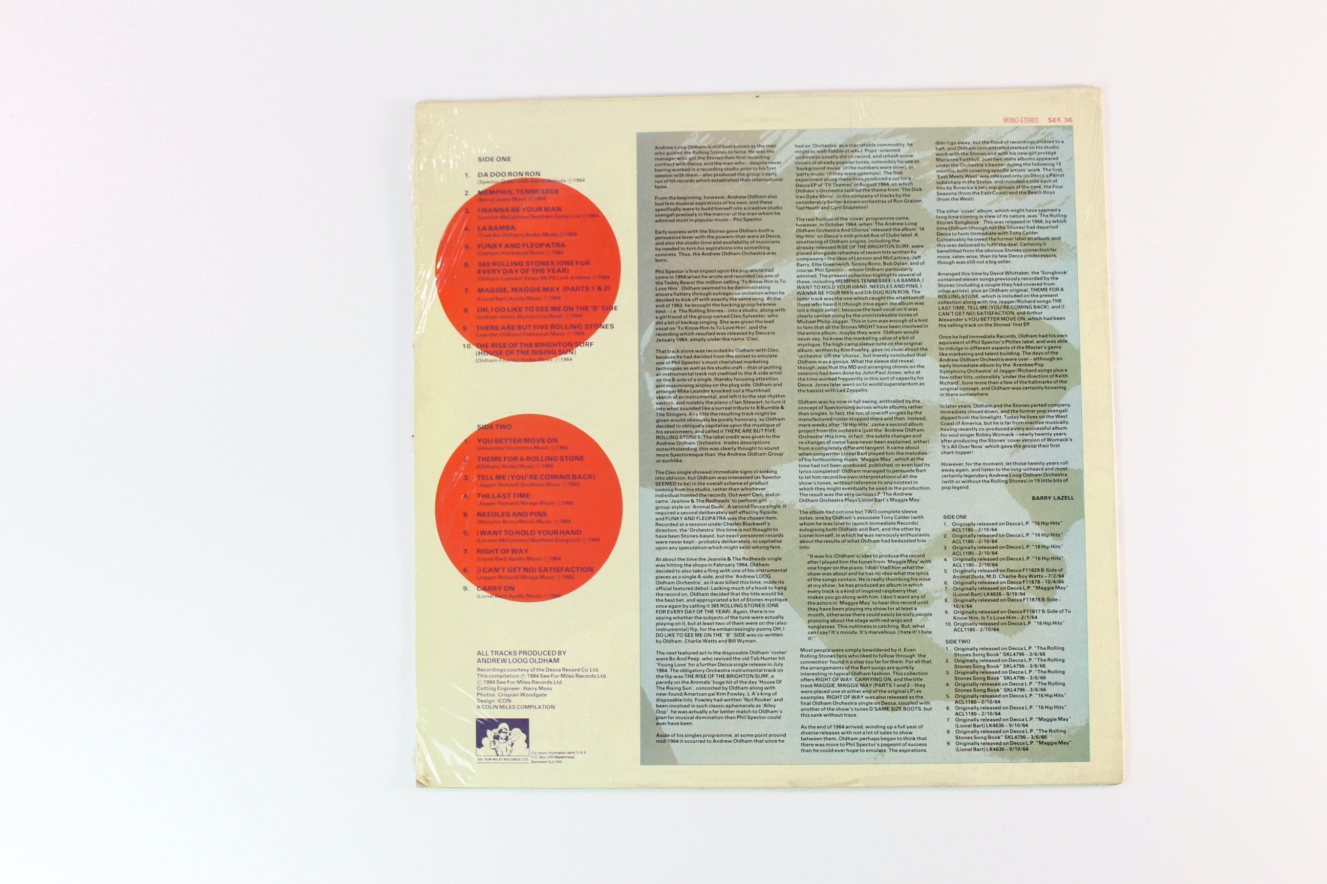 Andrew Loog Oldham Orchestra - Rarities on See Fro Miles Records SEALED