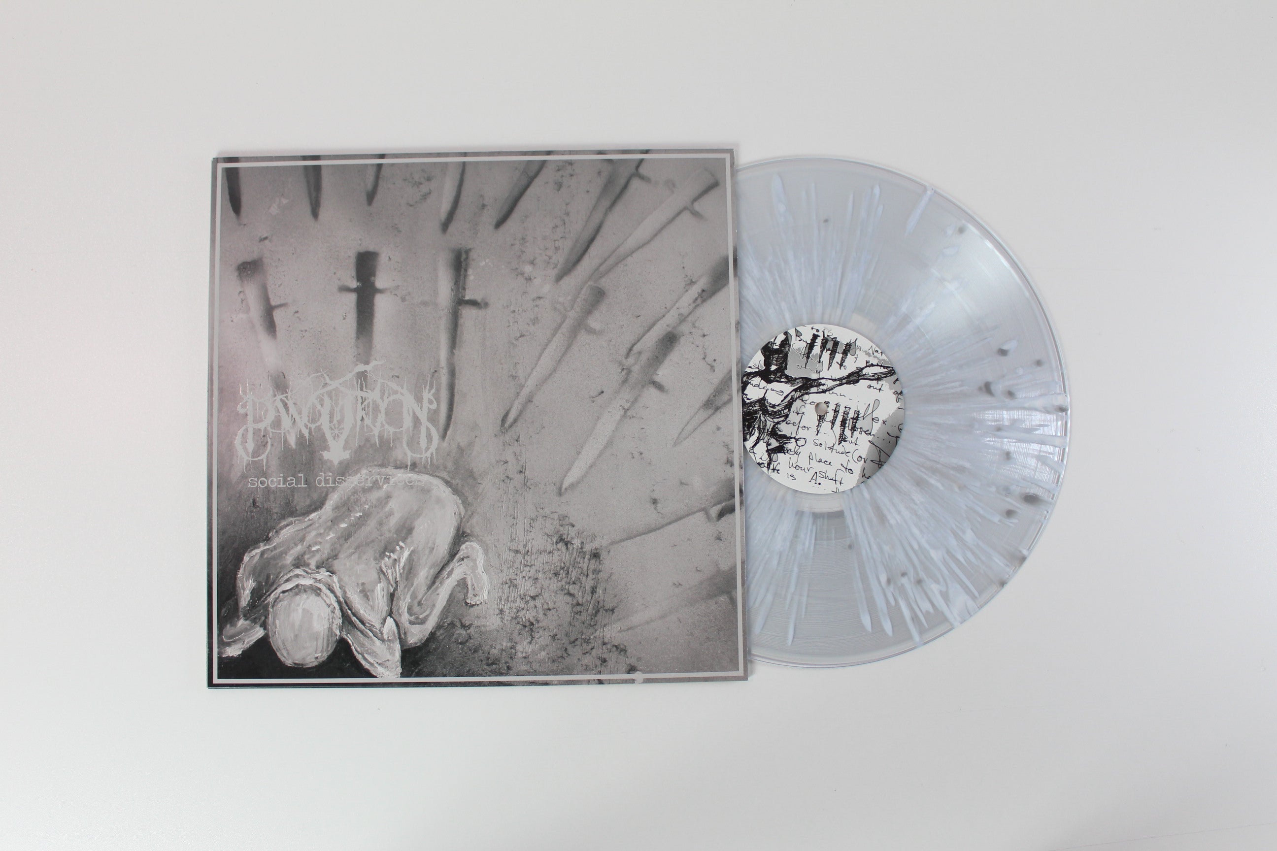 Panopticon - Social Disservices on Bindrune Recordings / Nordvis Produktion – Clear With White Splatter Colored Vinyl