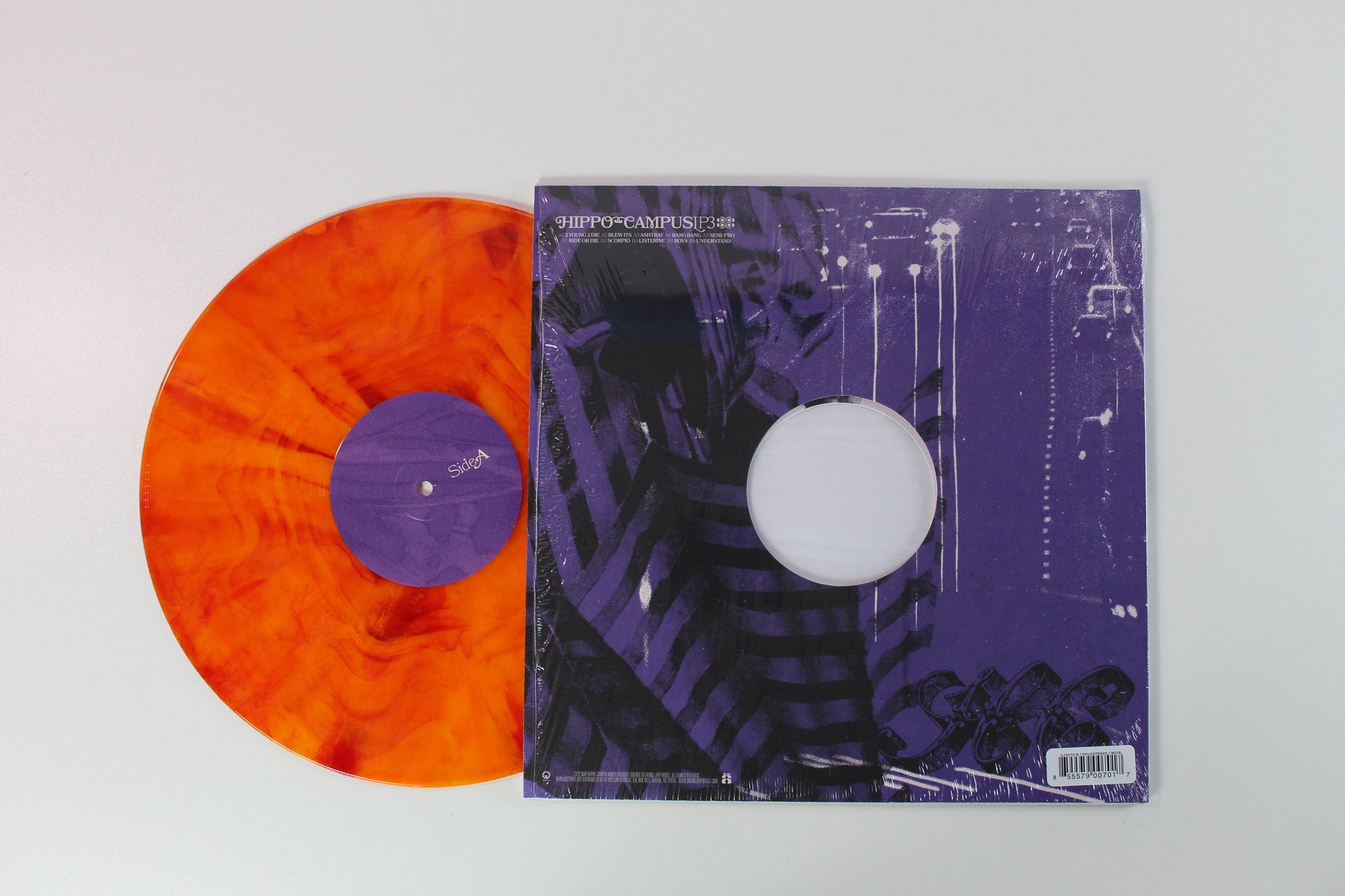 Hippo Campus - LP3 on Grand Jury - Red Swirl Orange Colored Vinyl