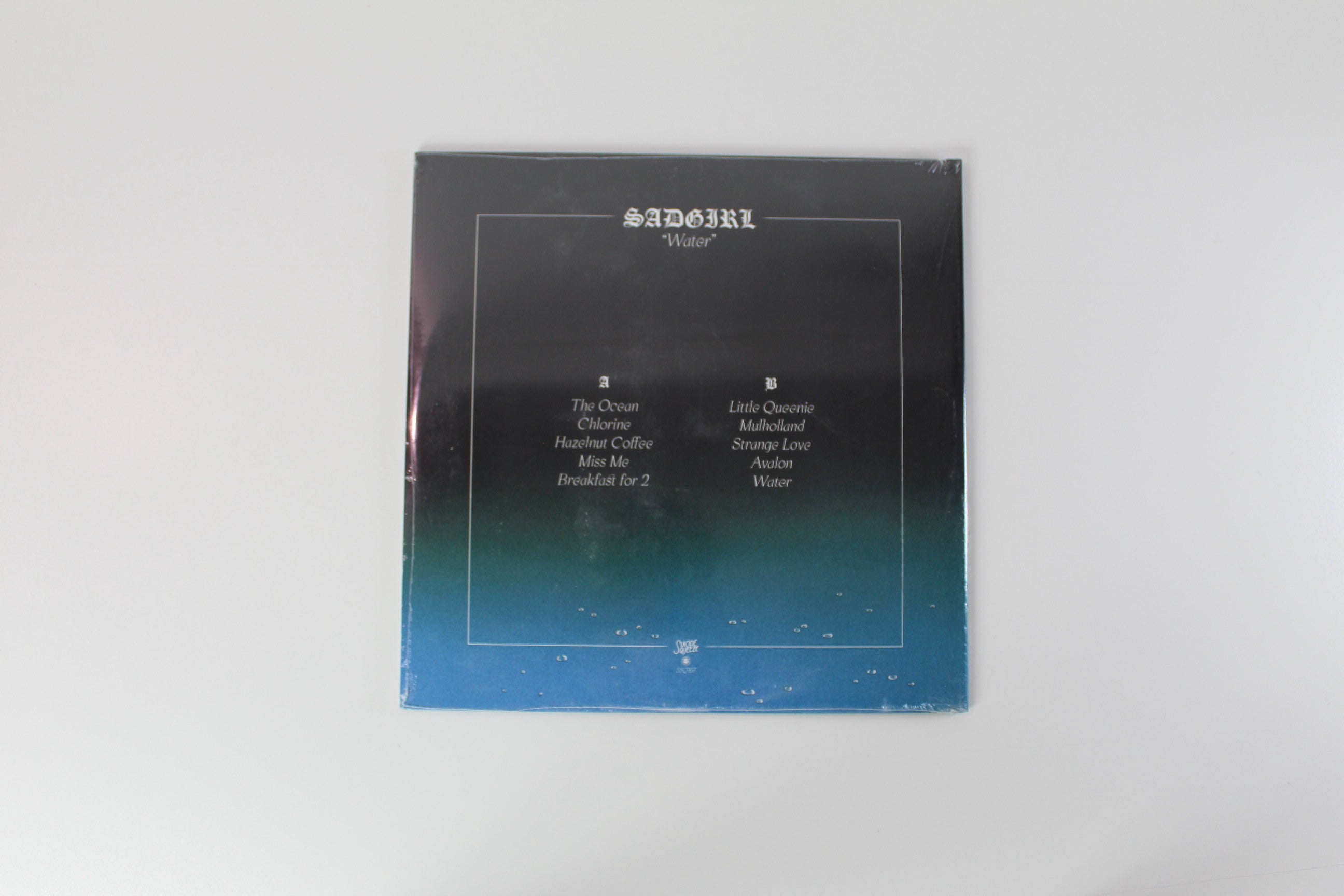 Sadgirl - Water on Suicide Squeeze – Sealed – Blue Vinyl