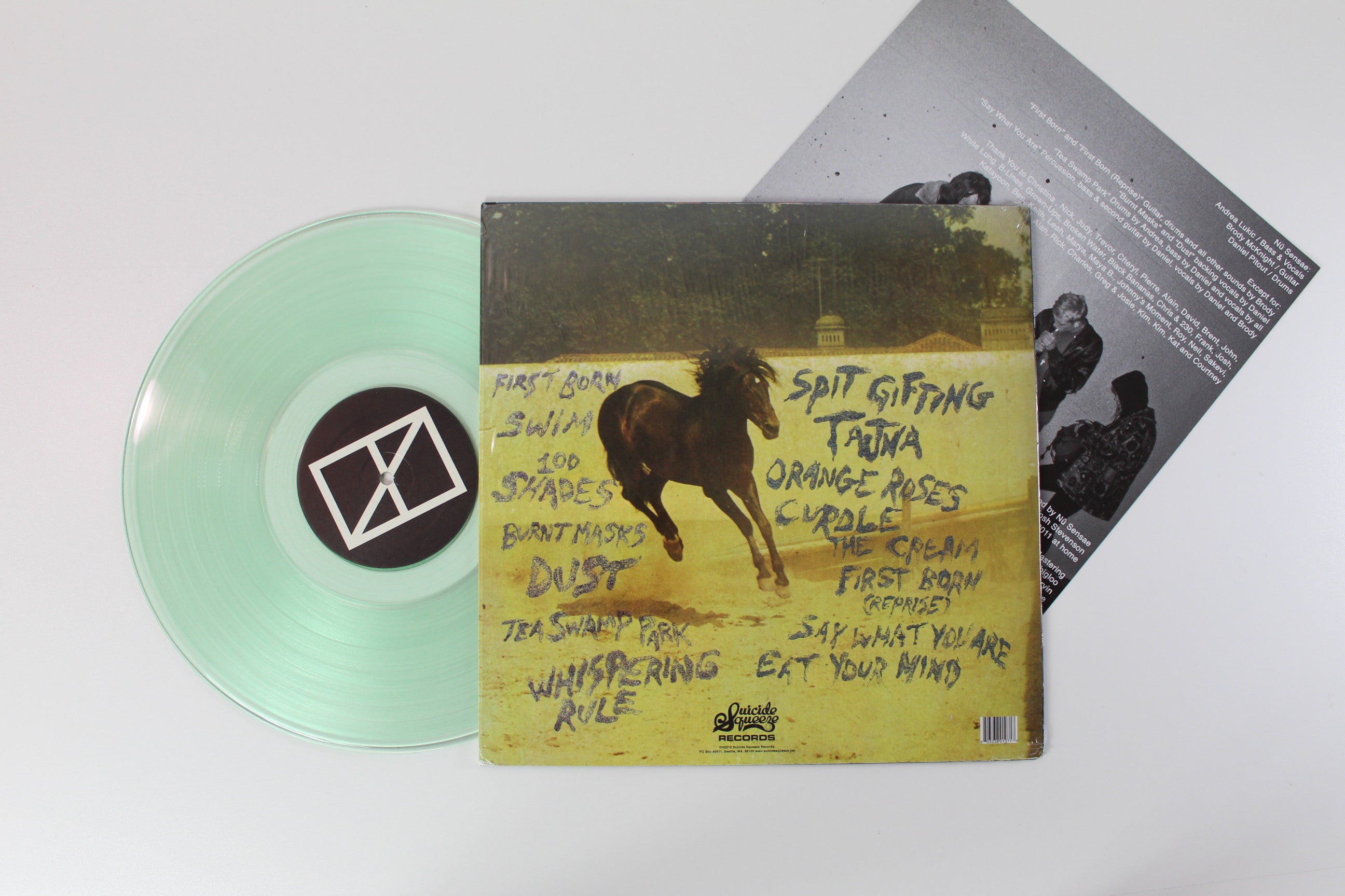 Nü Sensae - Sundowning on Suicide Squeeze – Clear Coke Bottle Clear Colored Vinyl