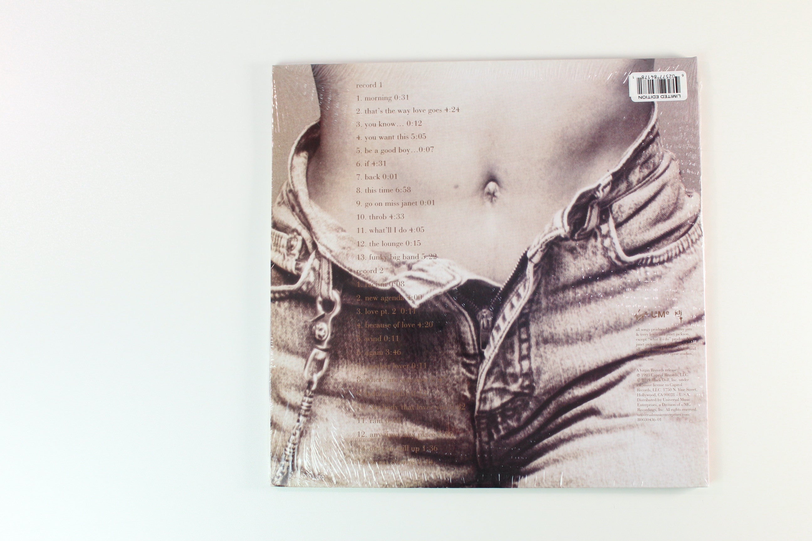 Janet Jackson - Janet. on Virgin SEALED Ltd. Reissue Clear Vinyl