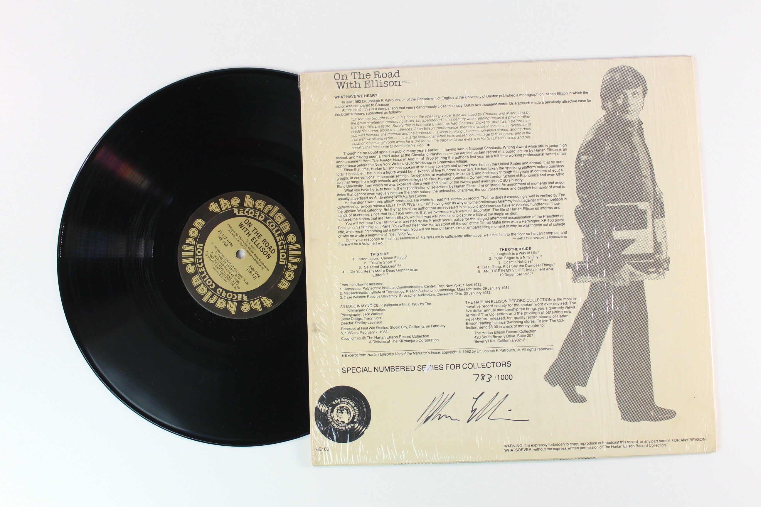 Harlan Ellison - On the Road With Ellison Vol. 1 on Killimanjario Corp. Numbered