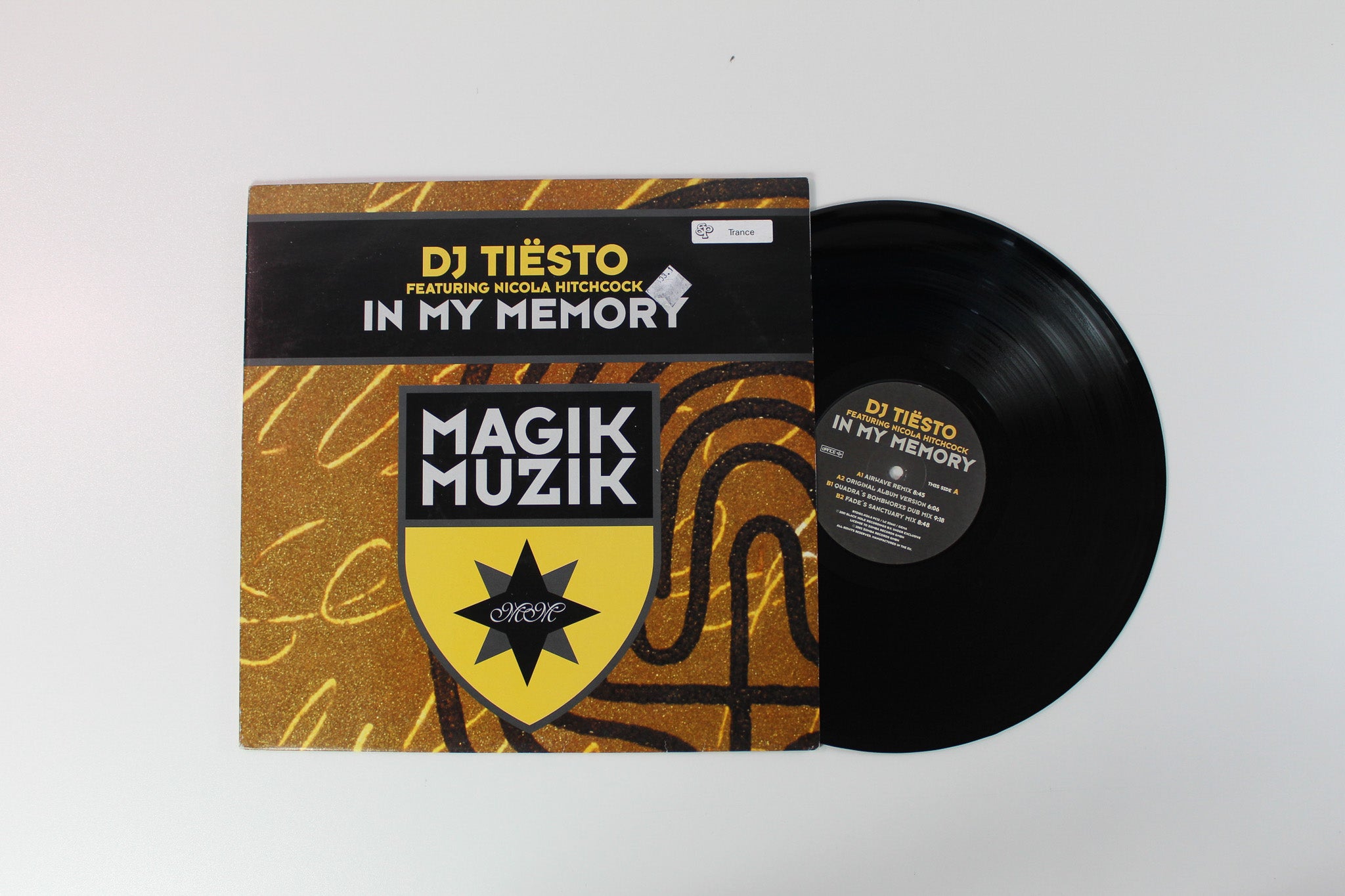 DJ Tiësto - In My Memory on Dance Jive - 12" Single