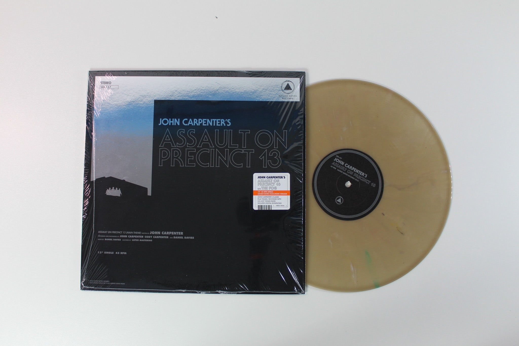 John Carpenter - Assault On Precinct 13 b/w The Fog on Sacred Bones Records - 12" Random Colored Vinyl