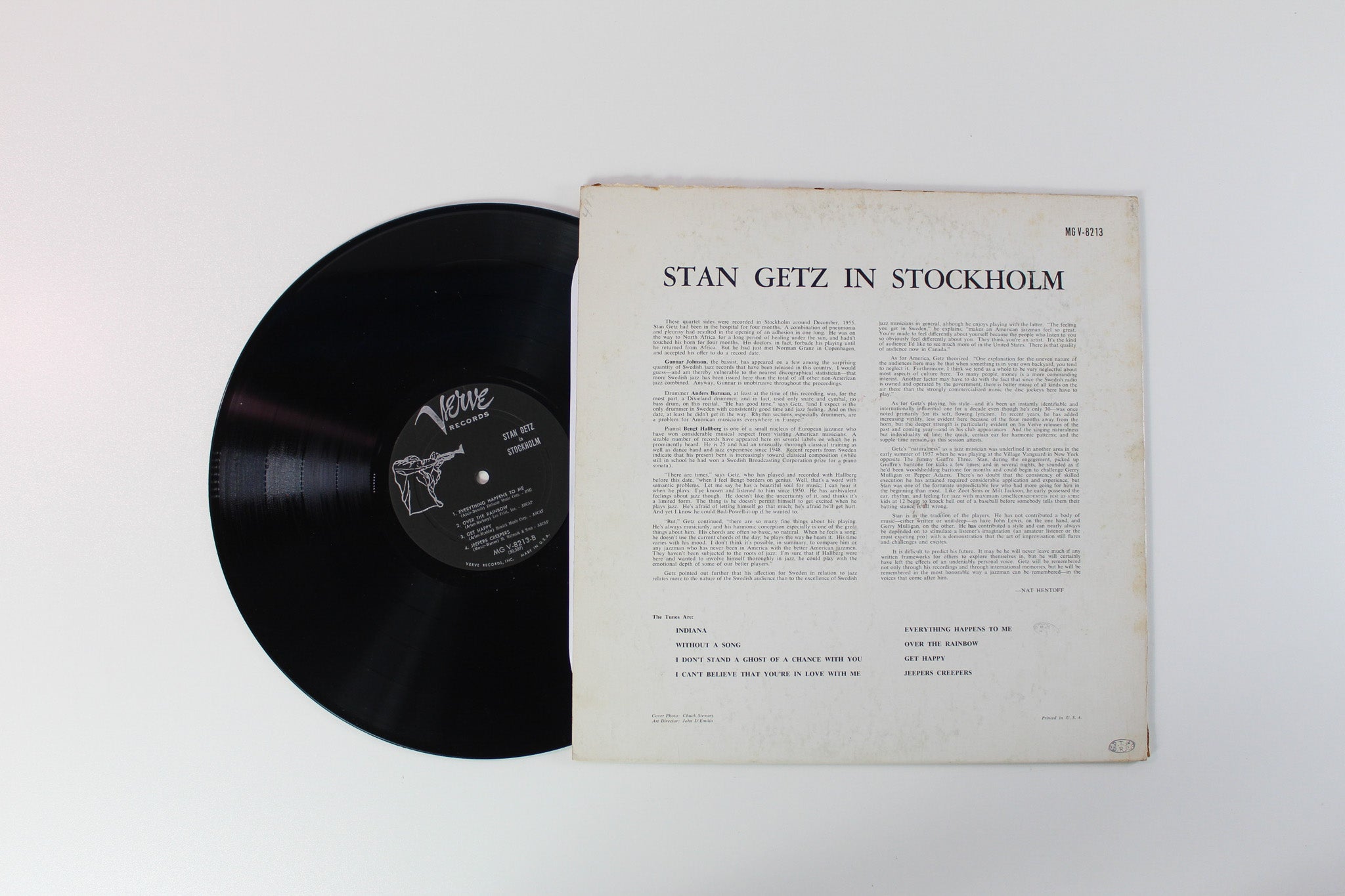 Stan Getz - In Stockholm on Verve Records - Mono