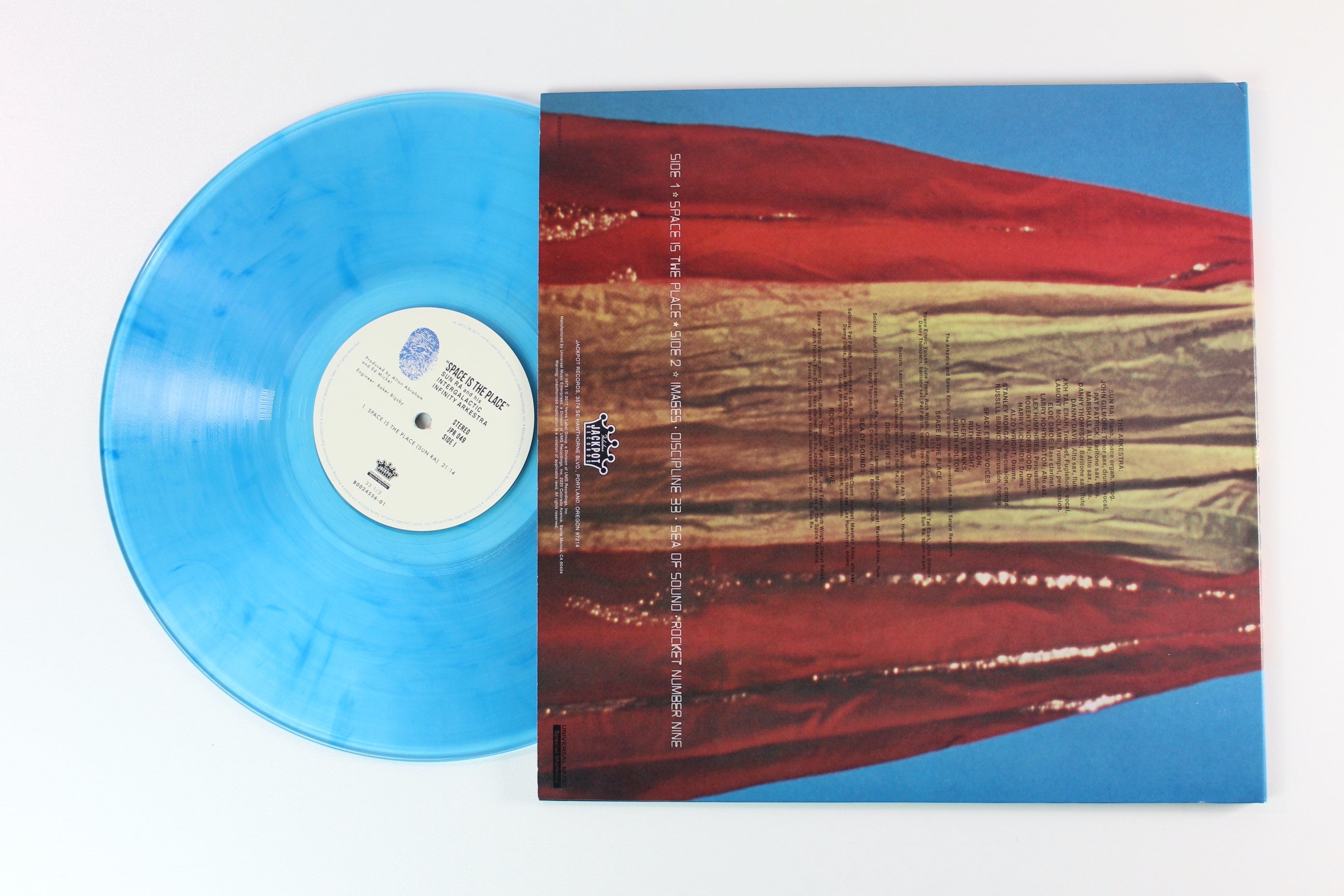 Sun Ra - Space Is The Place on Jackpot Records Ltd. Reissue on Blue Transparent Vinyl