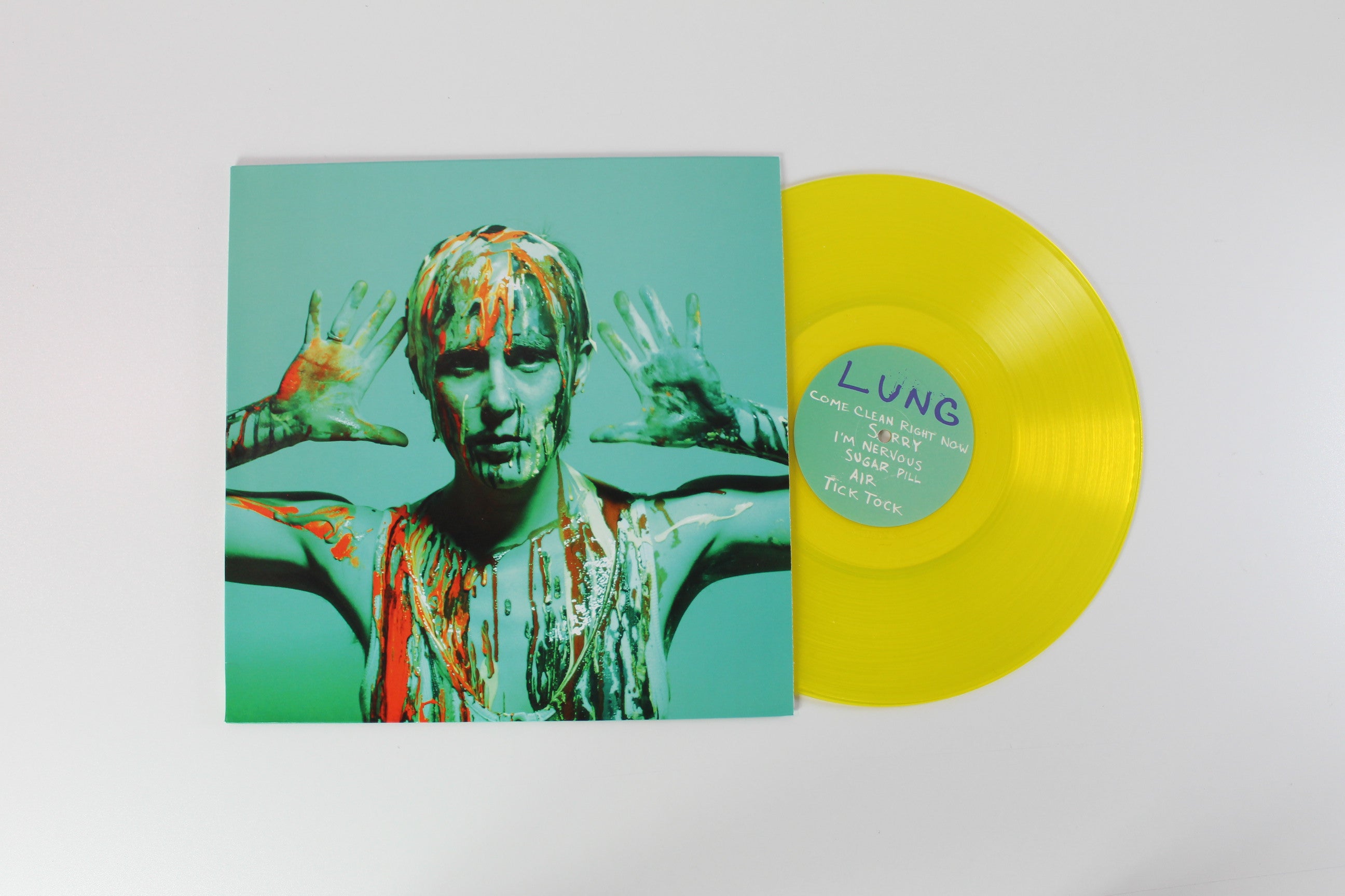 Lung - Come Clean Right Now on Sofaburn Records – Yellow Translucent Vinyl