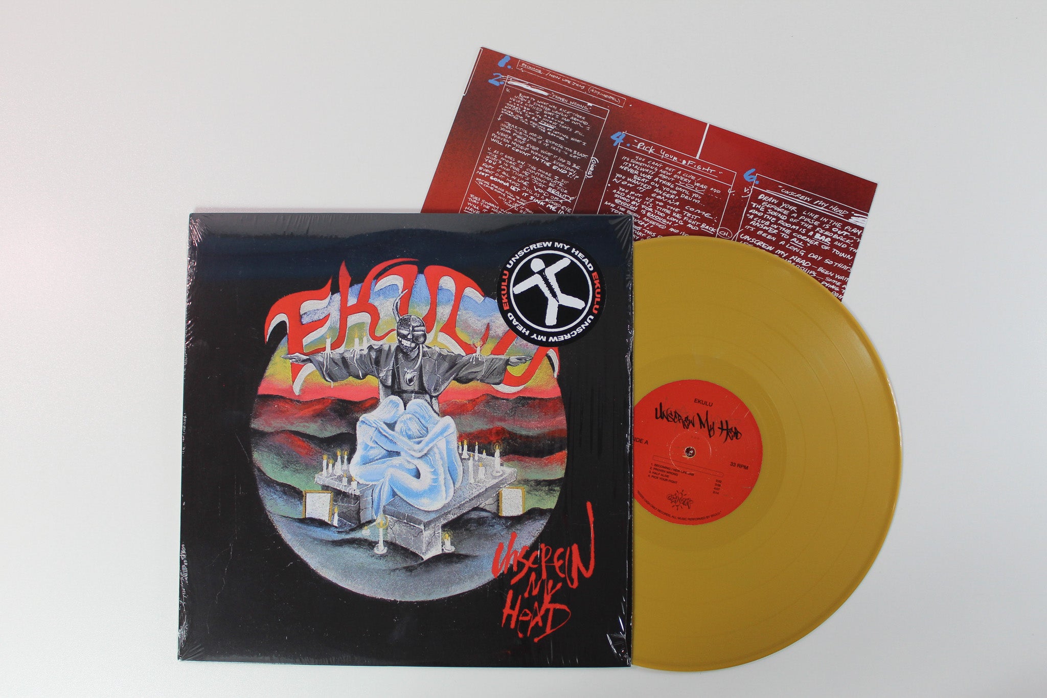 Ekulu - Unscrew My Head on Cash Only Records - Gold Vinyl