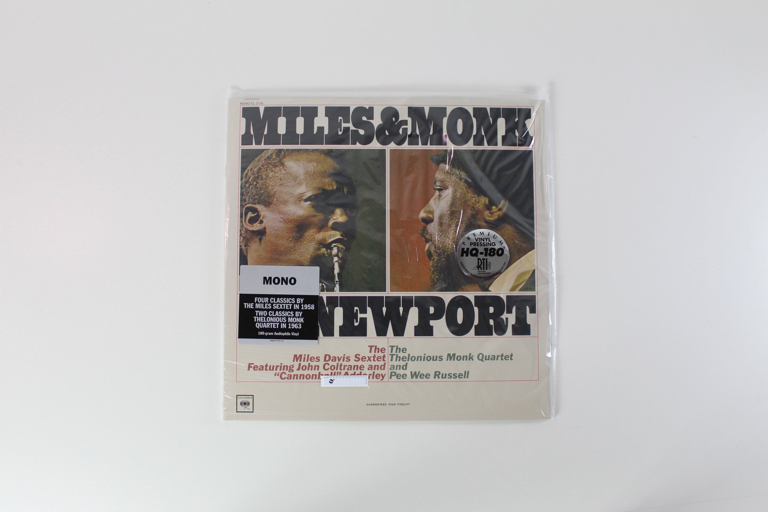 The Miles Davis Sextet, The Thelonious Monk Quartet - Miles & Monk At Newport on Columbia – Mono – Sealed