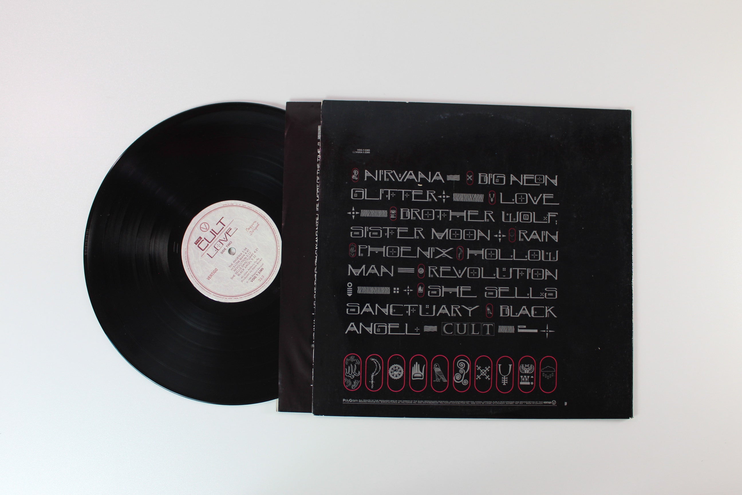 The Cult - Love on Vertigo Beggars Banquet Canadian Pressing
