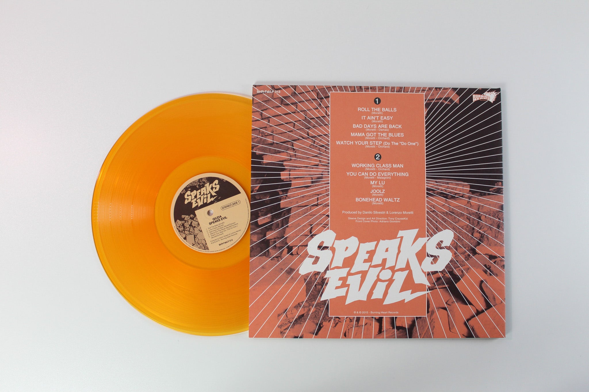 Giuda - Speaks Evil on Burning Heart Records - Orange Vinyl