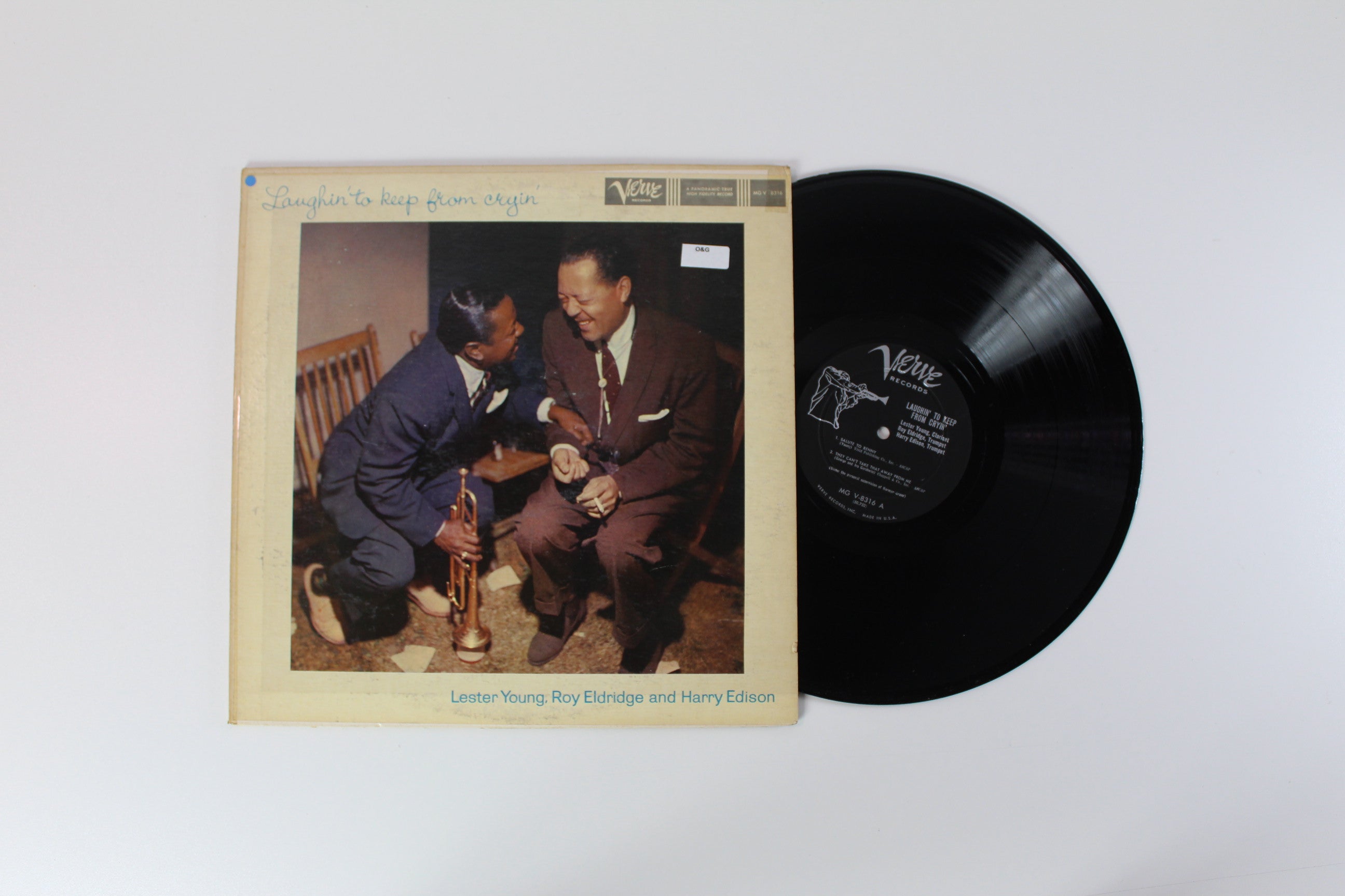 Lester Young, Roy Eldridge, Harry Edison - Laughin' To Keep From Cryin' on Verve Records – Mono