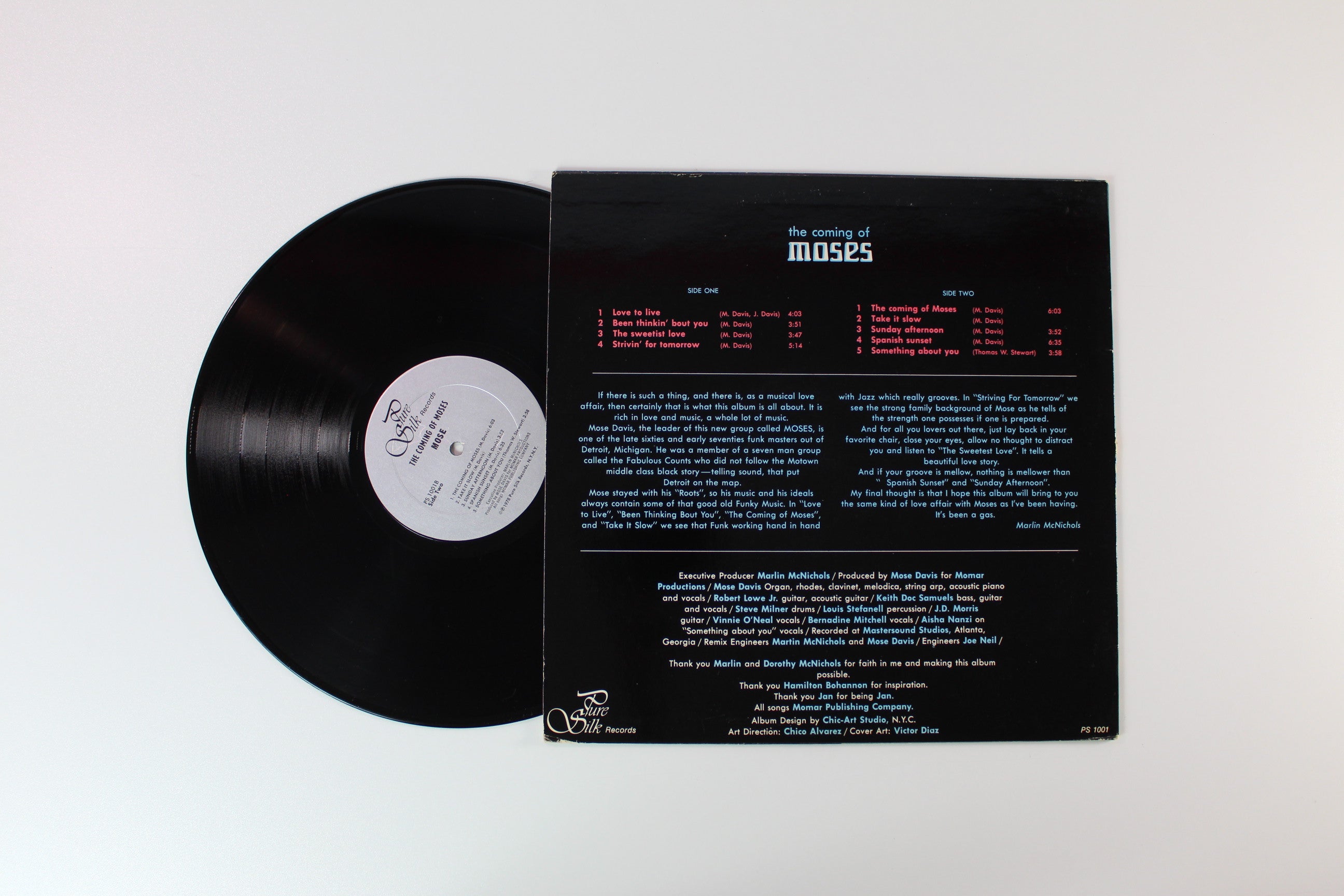 Moses - The Coming Of Moses on Pure Silk