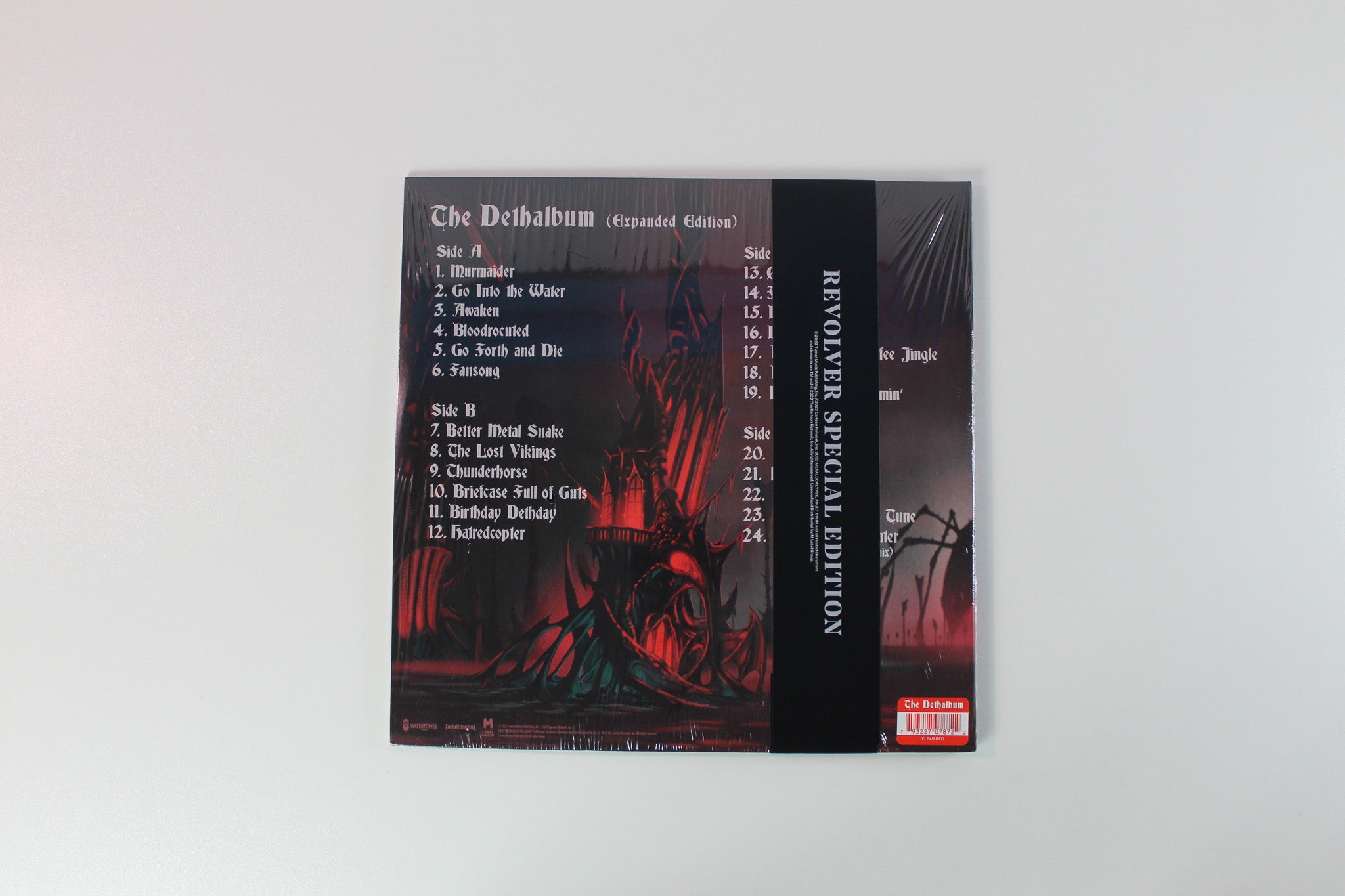 Dethklok - The Dethalbum on WaterTower Music Ltd Numbered Clear Red Vinyl Reissue Sealed