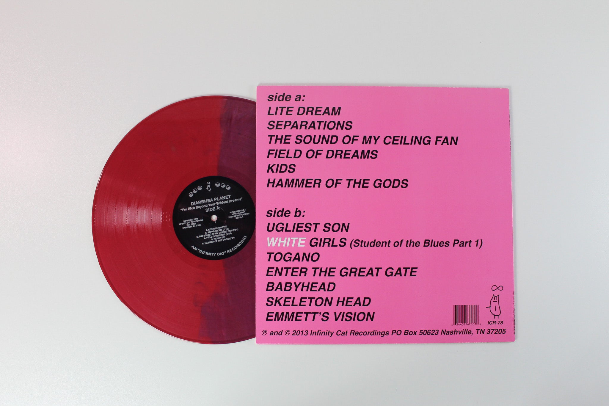 Diarrhea Planet - I'm Rich Beyond Your Wildest Dreams on Infinity Cat Maroon / Purple Split