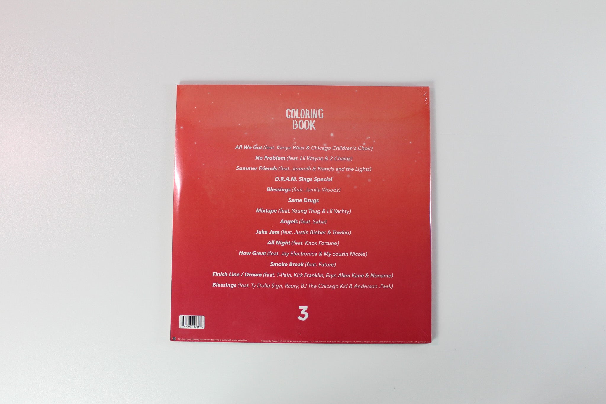 Chance The Rapper - Coloring Book Self Release 2 X 12" 45 RPM Red/Orange Mix Sealed