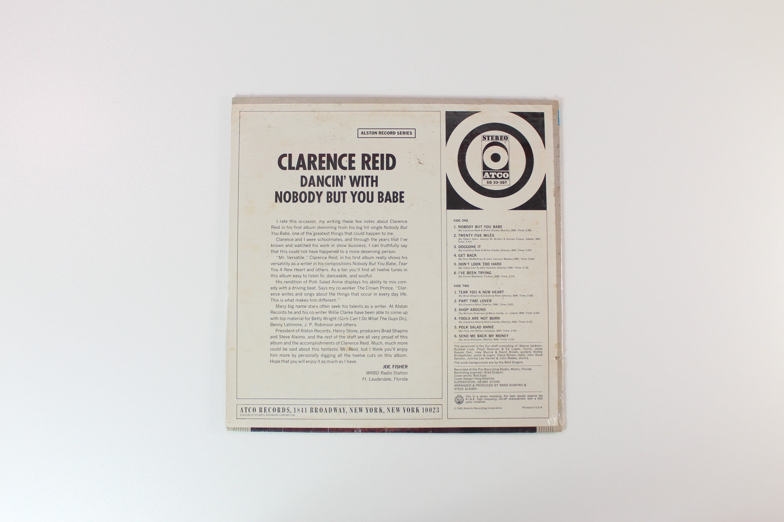 Clarence Reid - Dancin' With Nobody But You Babe on Atco Sealed