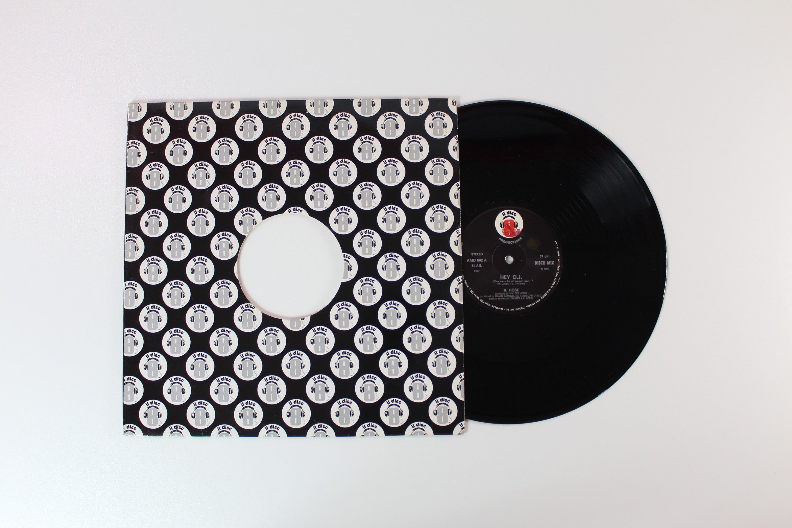 B. Rose - Hey D.J. (Give Me A Lot Of Music) on American Disco Italo Disco 12" Single