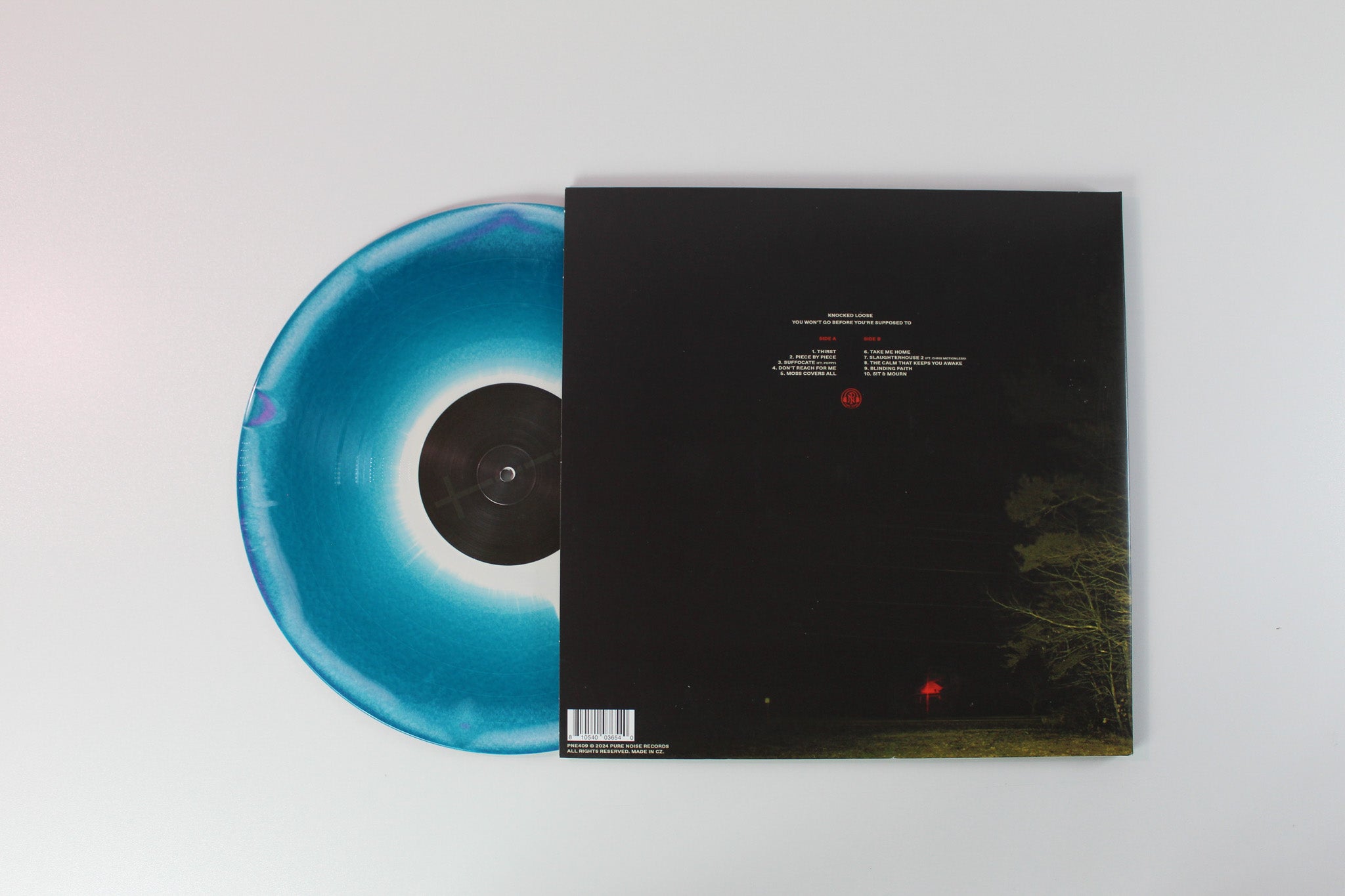 Knocked Loose - You Won't Go Before You're Supposed To on Pure Noise Purple Sea Blue & Bone Aside Bside