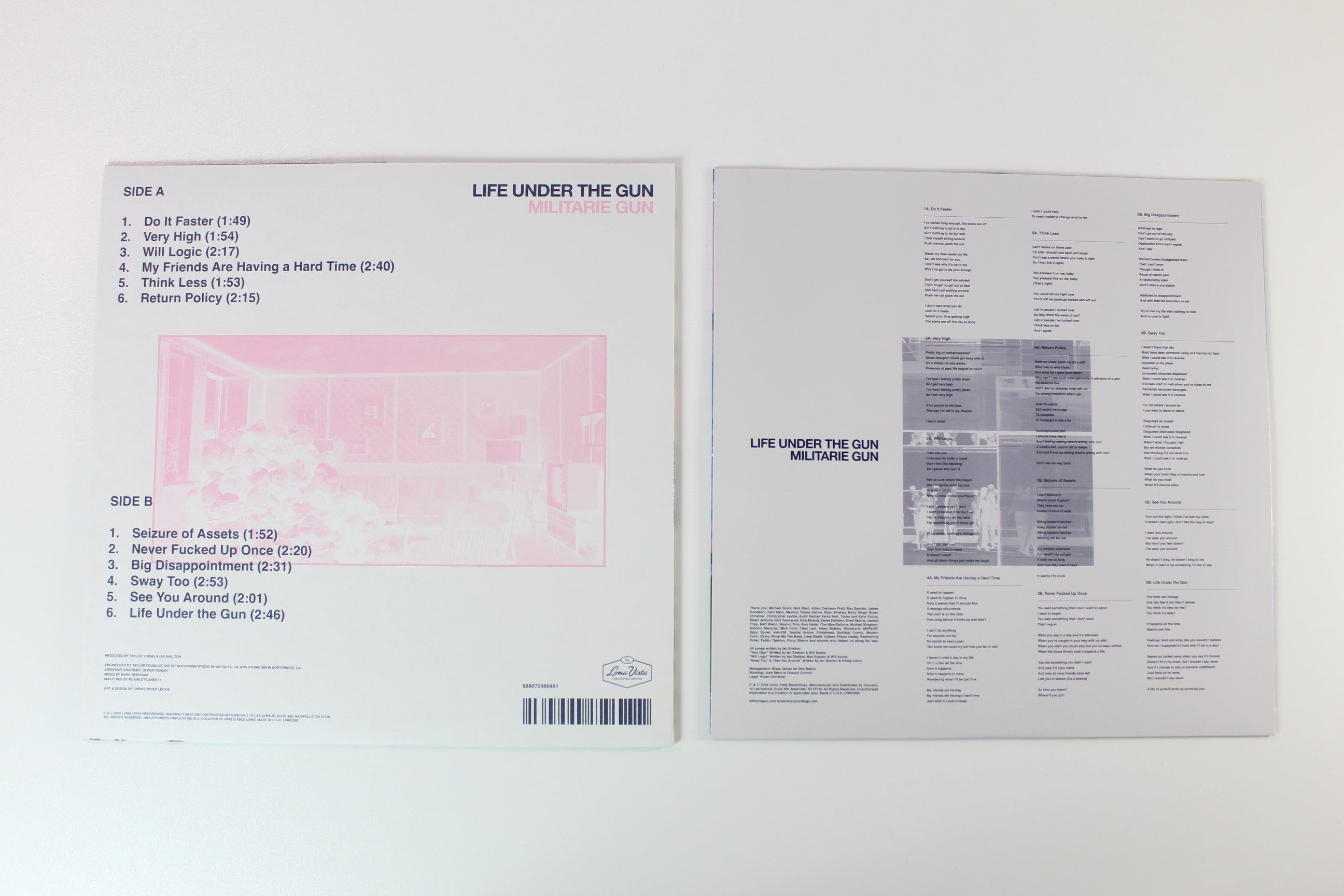 Militarie Gun - Life Under The Gun on Loma Vista - Splatter Vinyl