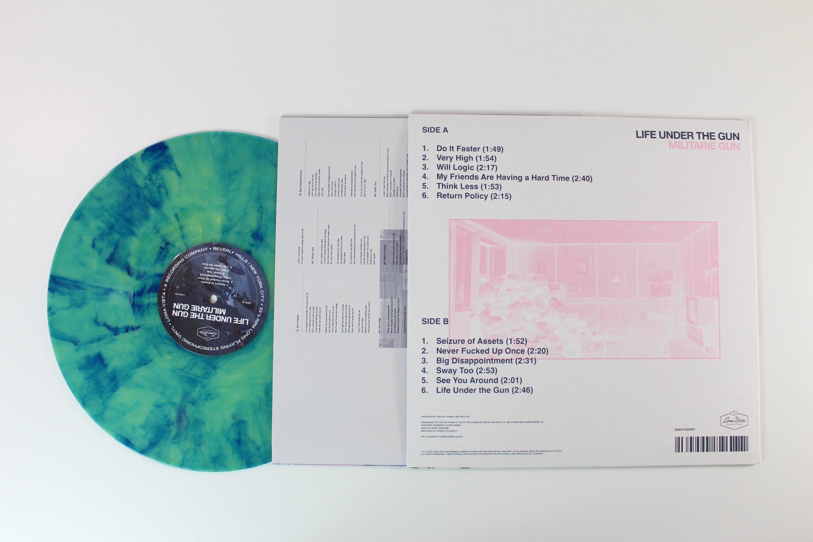 Militarie Gun - Life Under The Gun on Loma Vista - Splatter Vinyl