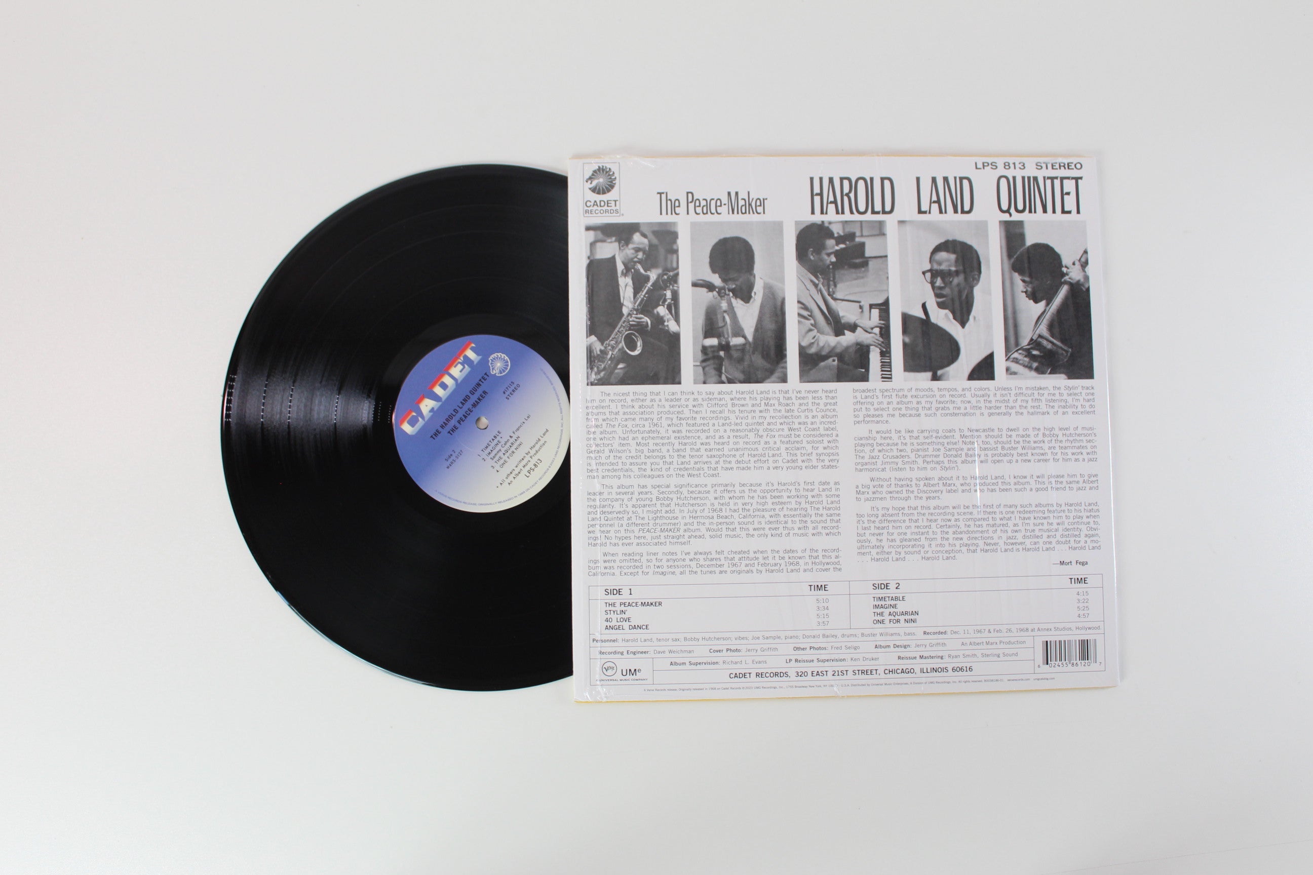 Harold Land Quintet - The Peace-Maker on Verve Records - Verve By Request Series