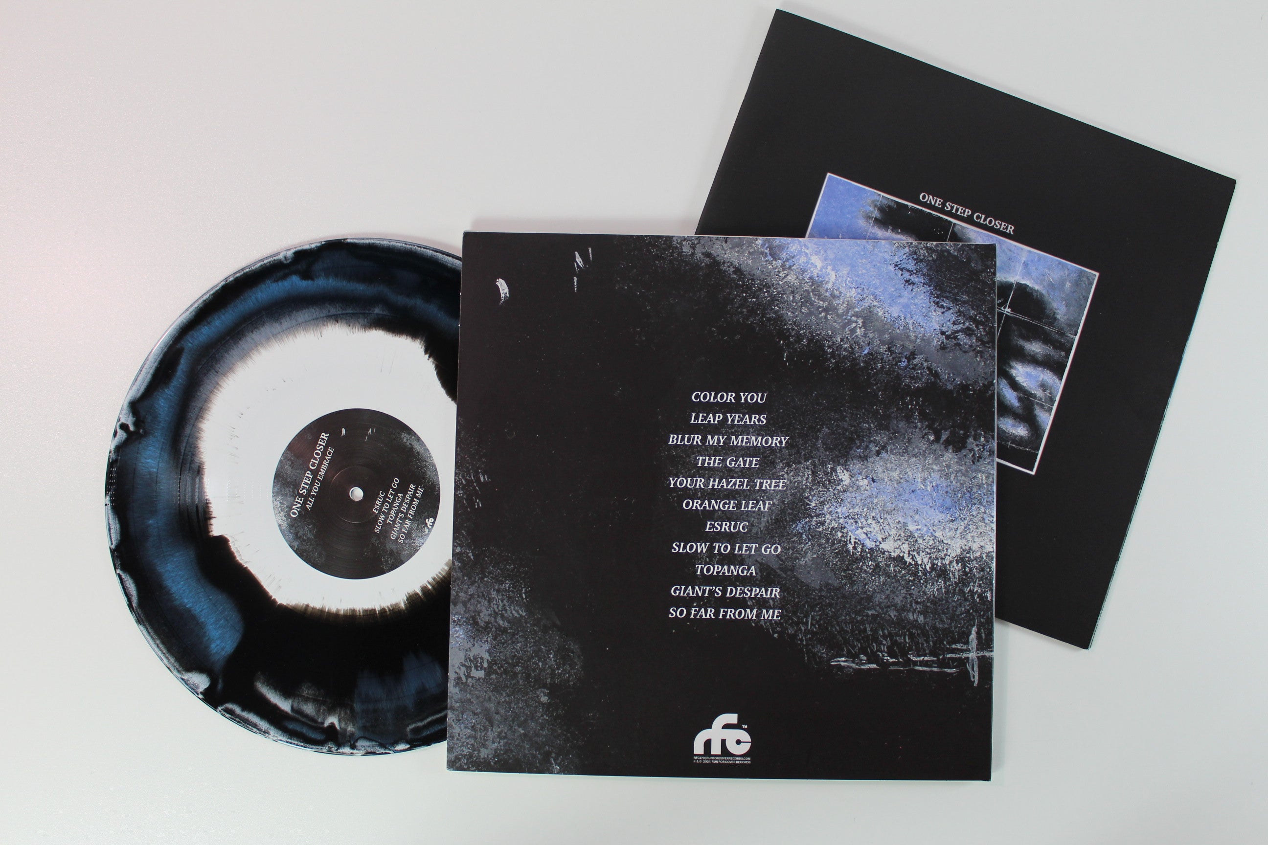 One Step Closer - All You Embrace Ltd. Blue, White & Black Swirl on Run For Cover Records