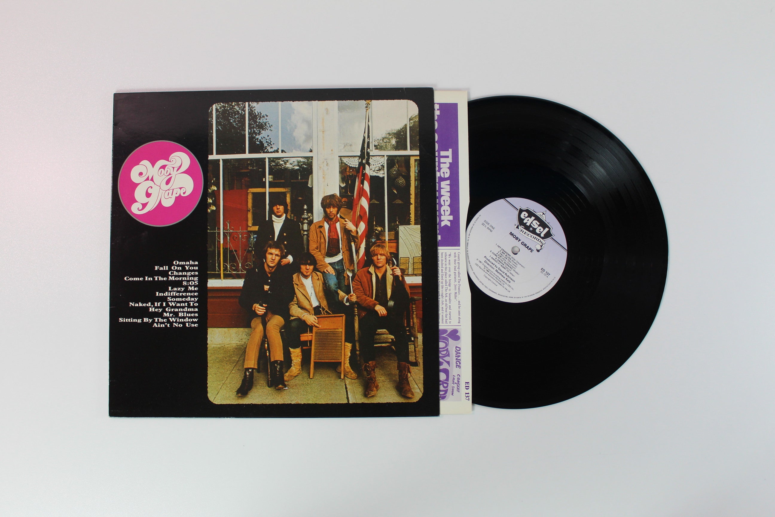 Moby Grape - Moby Grape UK Mono Reissue on Edsel Records