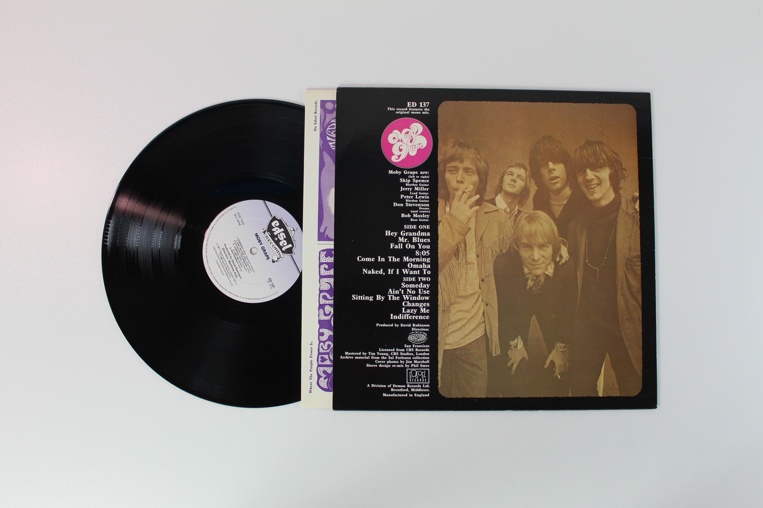 Moby Grape - Moby Grape UK Mono Reissue on Edsel Records