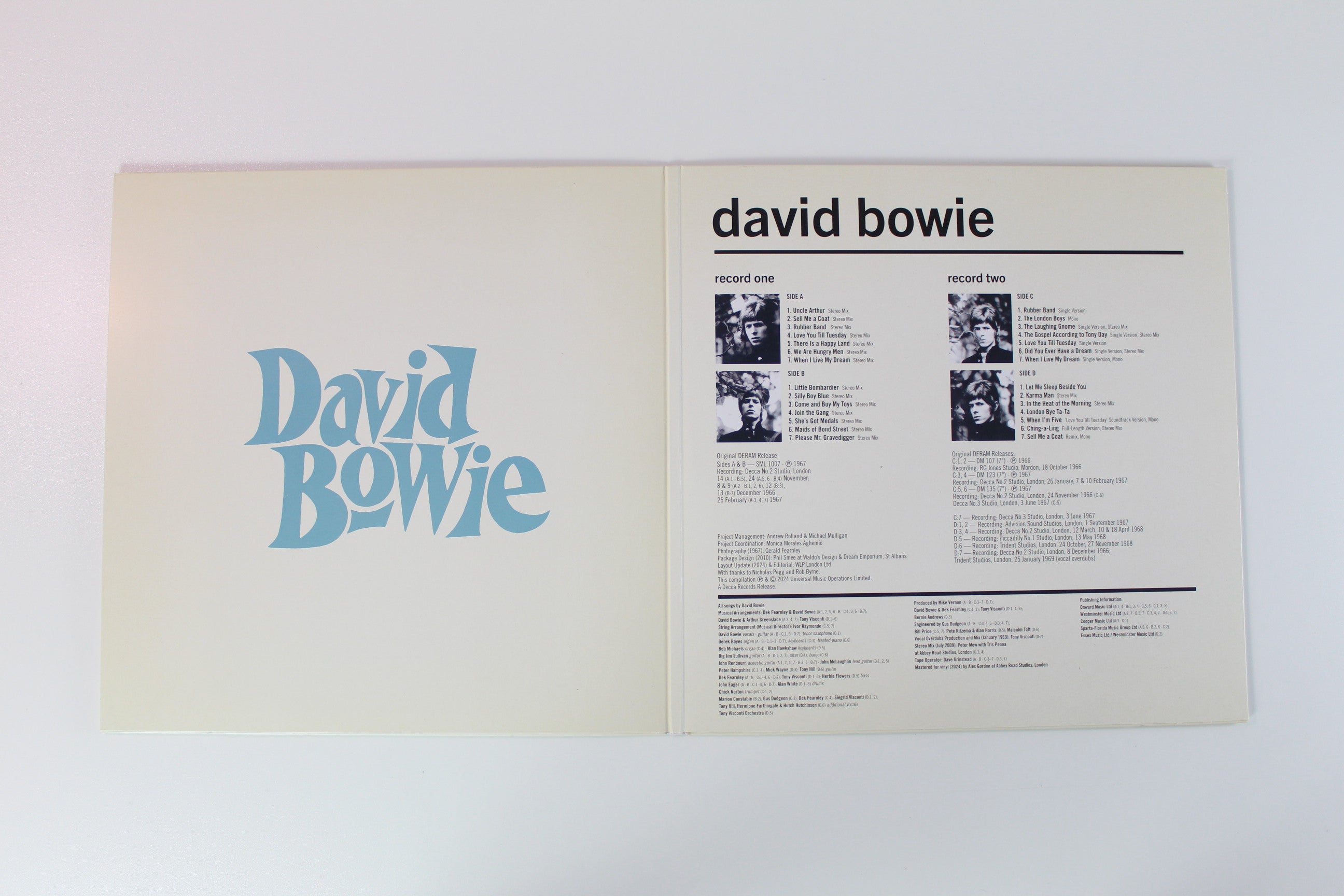David Bowie - David Bowie Ltd. Green Transparent Reissue on Deram