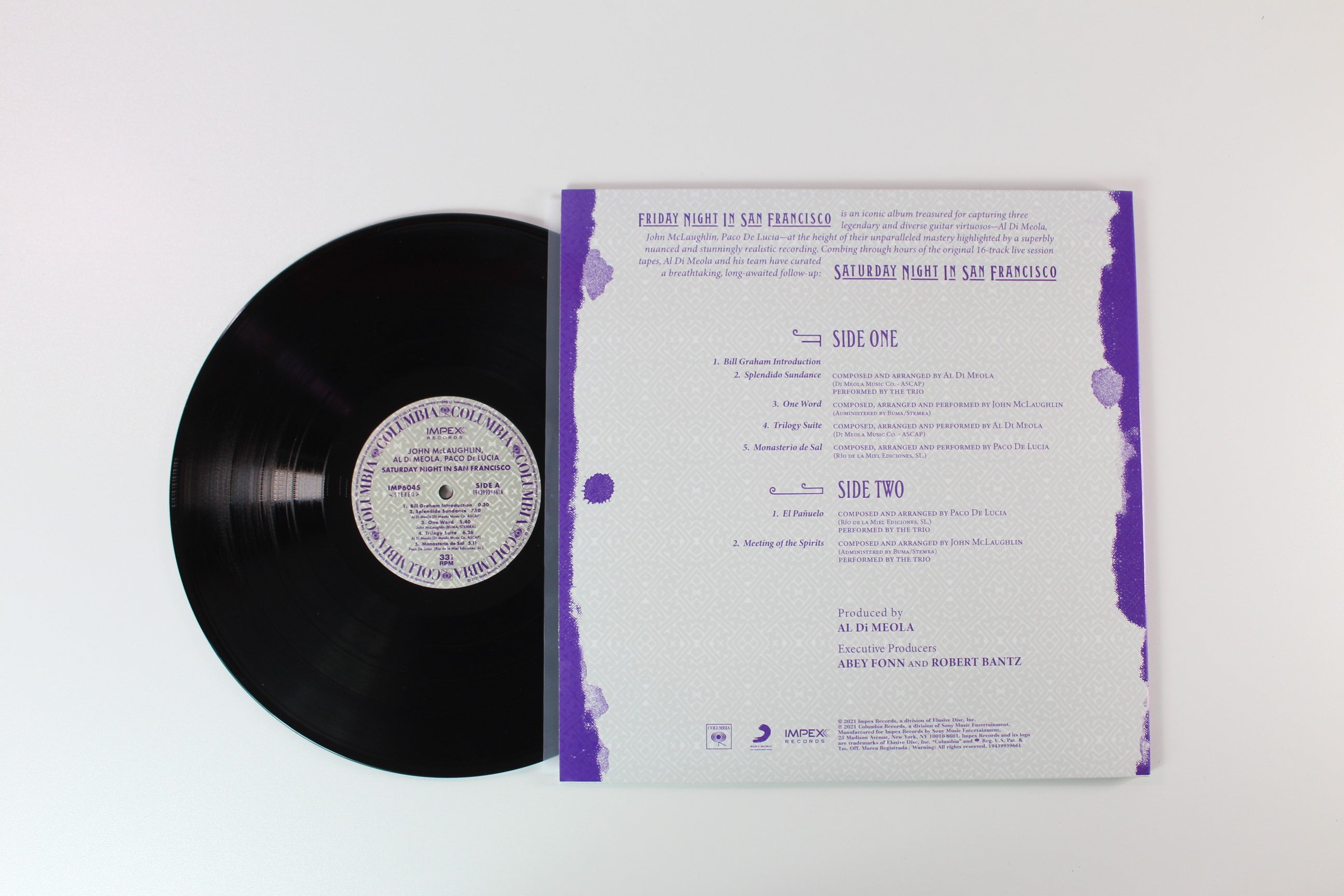 Al Di Meola - Saturday Night In San Francisco on Impex Records