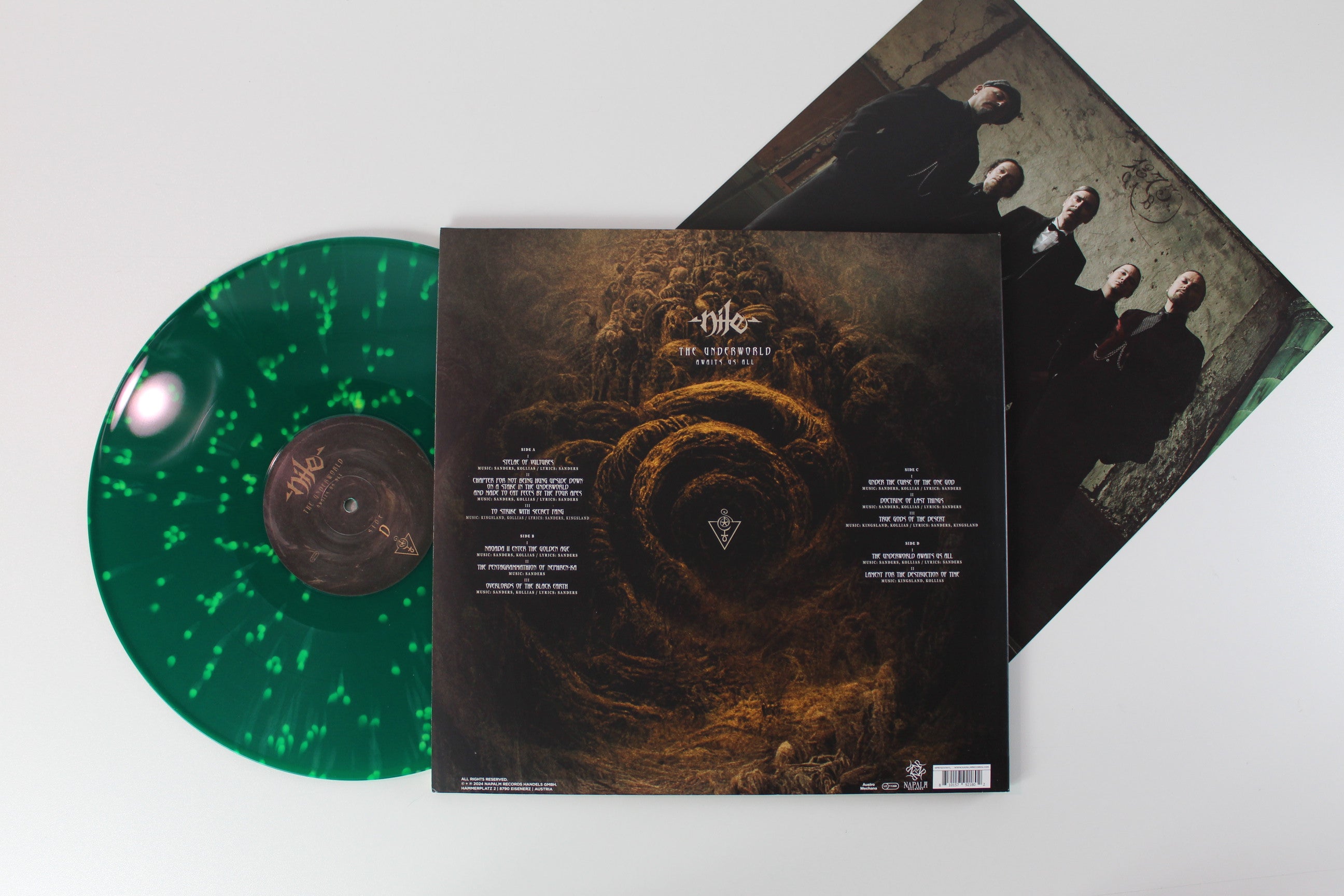 Nile - The Underworld Awaits Us All on Napalm Records Ltd. Green w/ Yellow Splatter Vinyl
