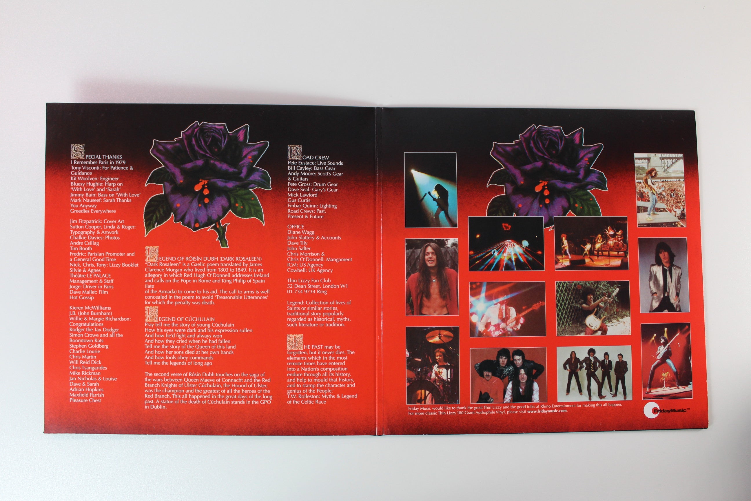 Thin Lizzy - Black Rose (A Rock Legend) on Friday Music - Red Vinyl