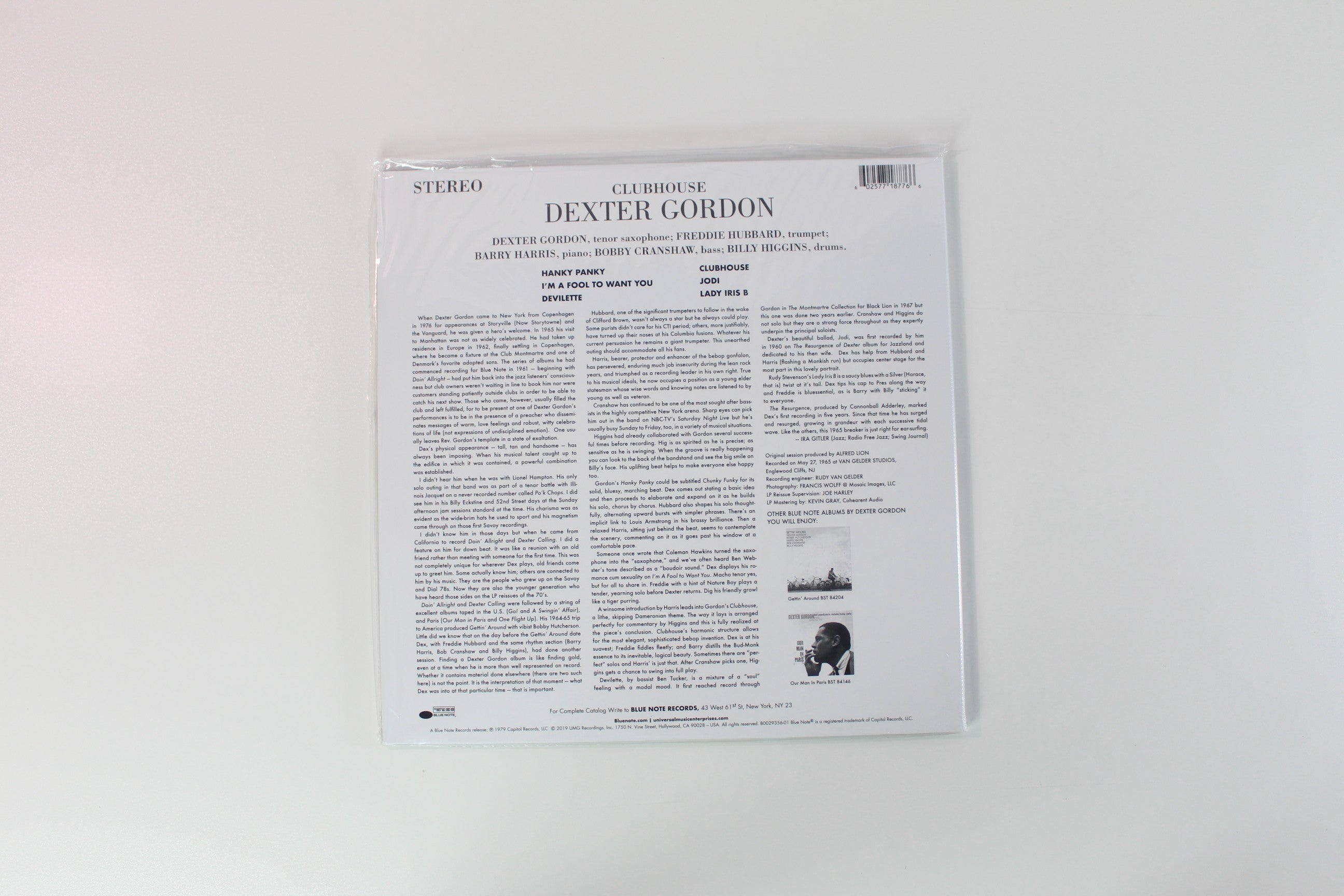 Dexter Gordon - Clubhouse Reissue on Blue Note Tone Poet Series SEALED
