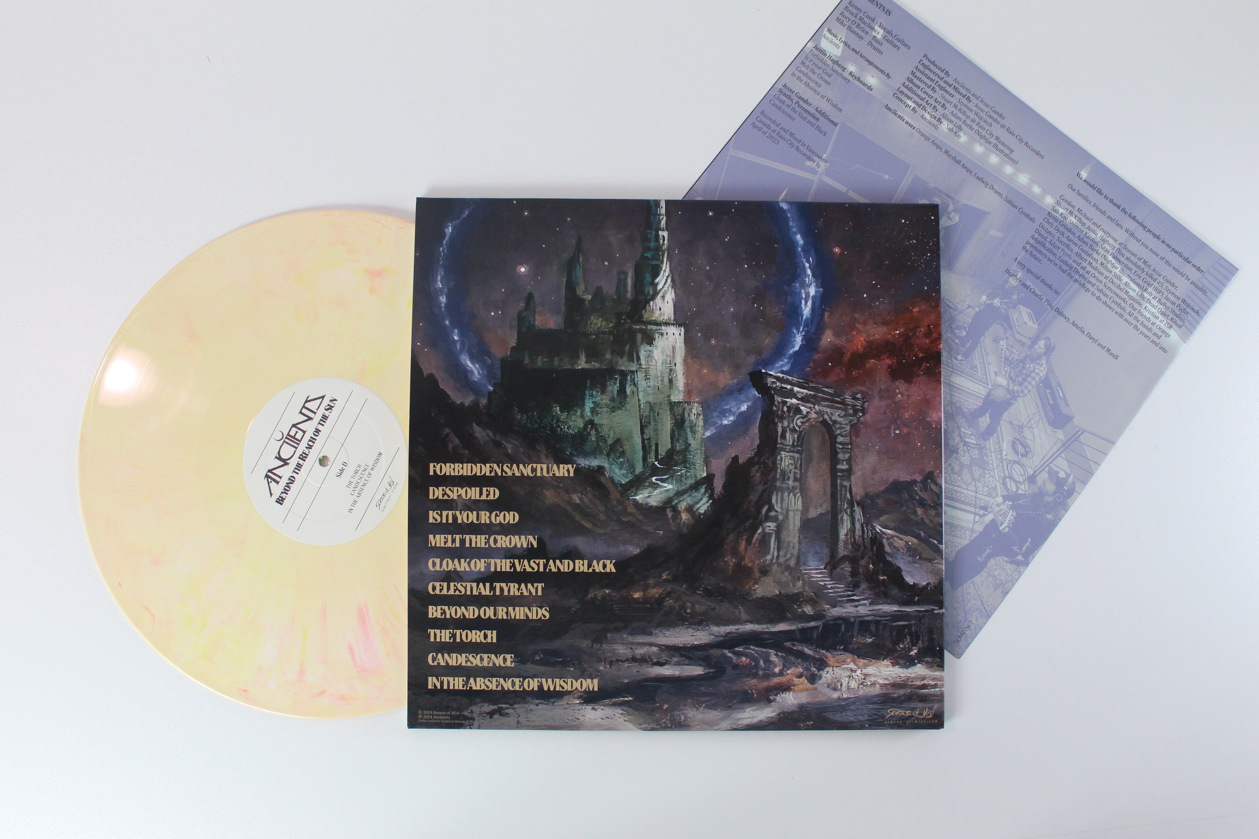 Anciients - Beyond The Reach Of The Sun on Season Of Mist Ltd. White/Yellow/Red Mixed Vinyl