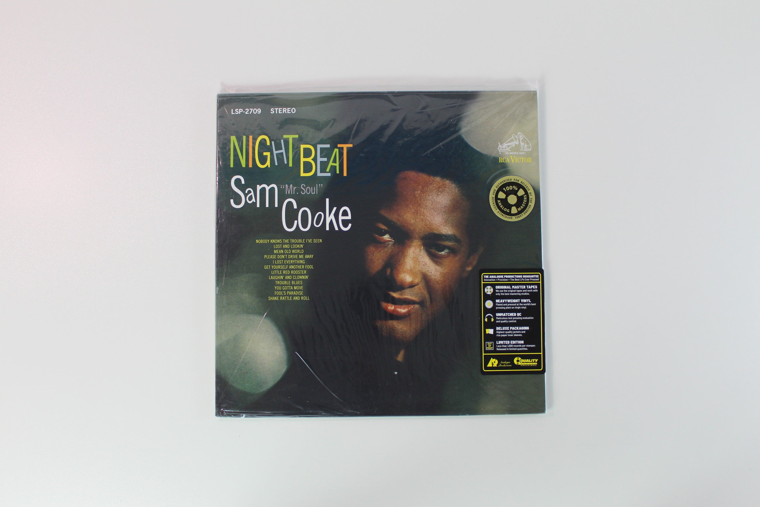 Sam Cooke - Night Beat 45RPM Reissue on Analogue Productions SEALED